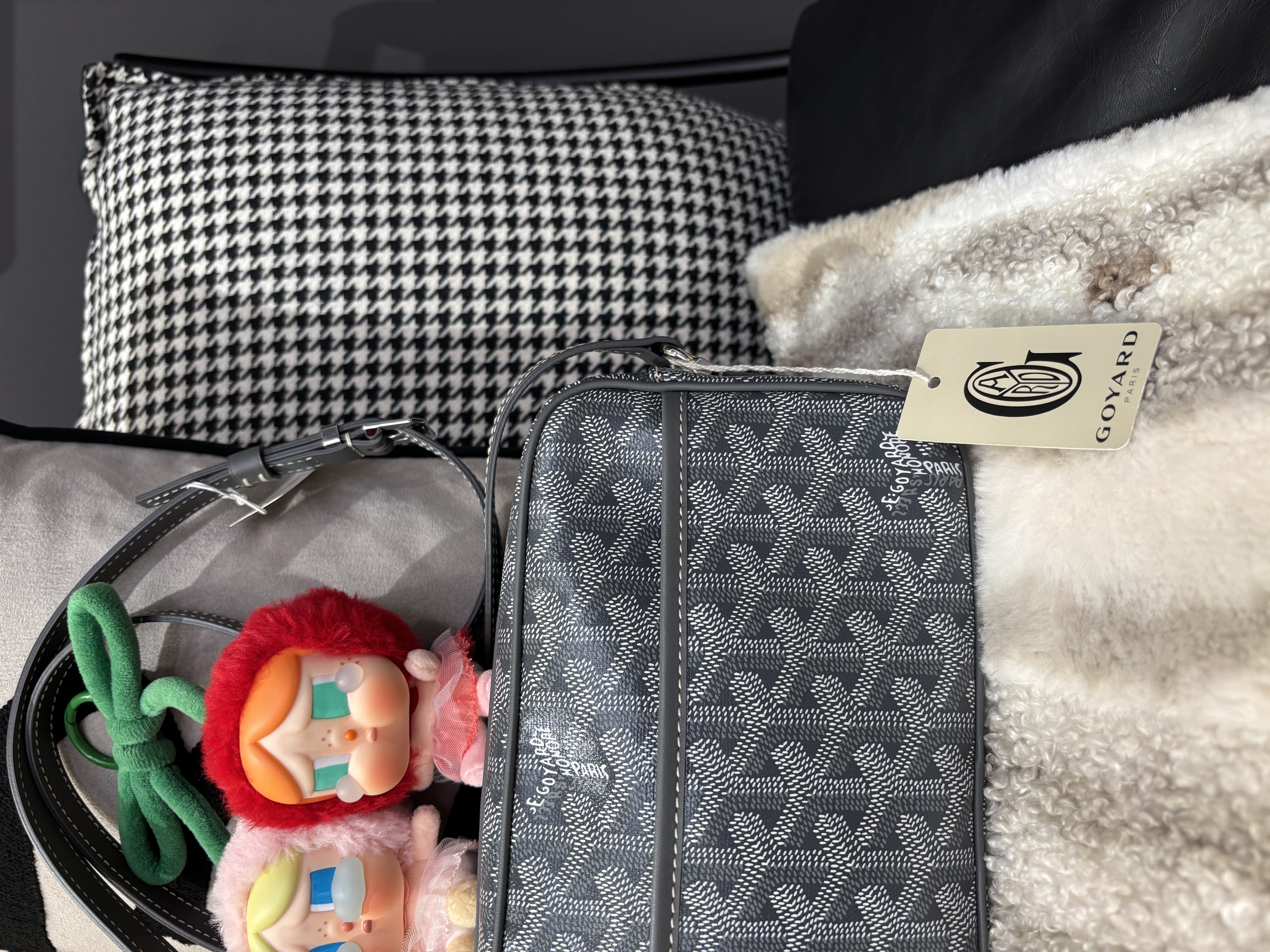 Goyard cap vert camera bag Grey 100%Authentic ,98%new ✅塵袋✅booklet