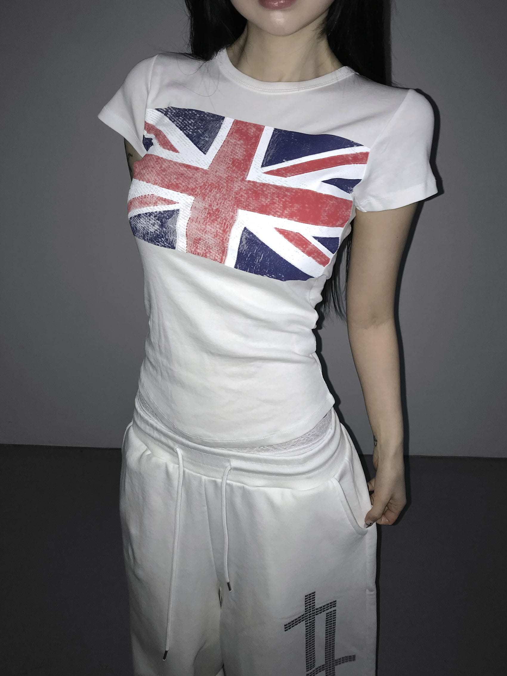Vintage Union Flag Fitted Tee