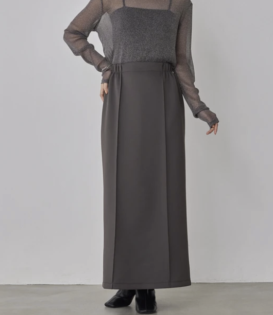 優雅細褶長裙 - 2026 流行穿搭  優雅長裙 春夏時尚穿搭 柔軟舒適 成人休閒 日常穿搭 易於配搭 日本直送   #JP-I-260015