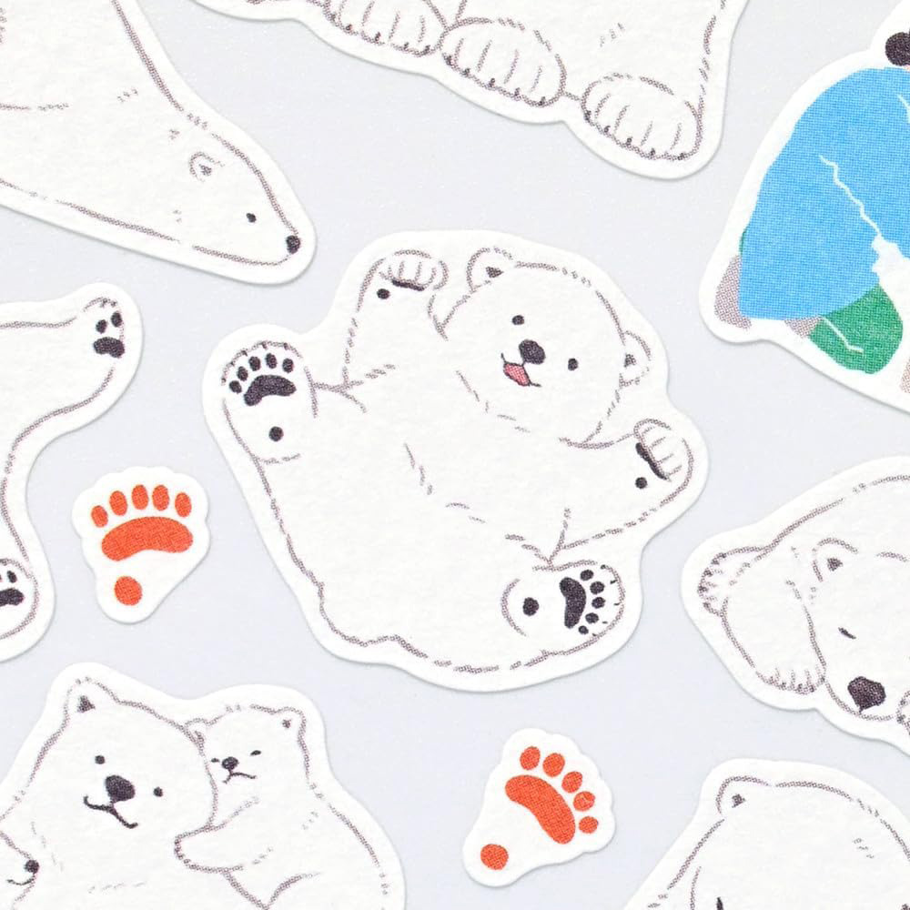 現貨｜ZOOm in Animals 北極熊 日本製 貼紙 (5424111) 