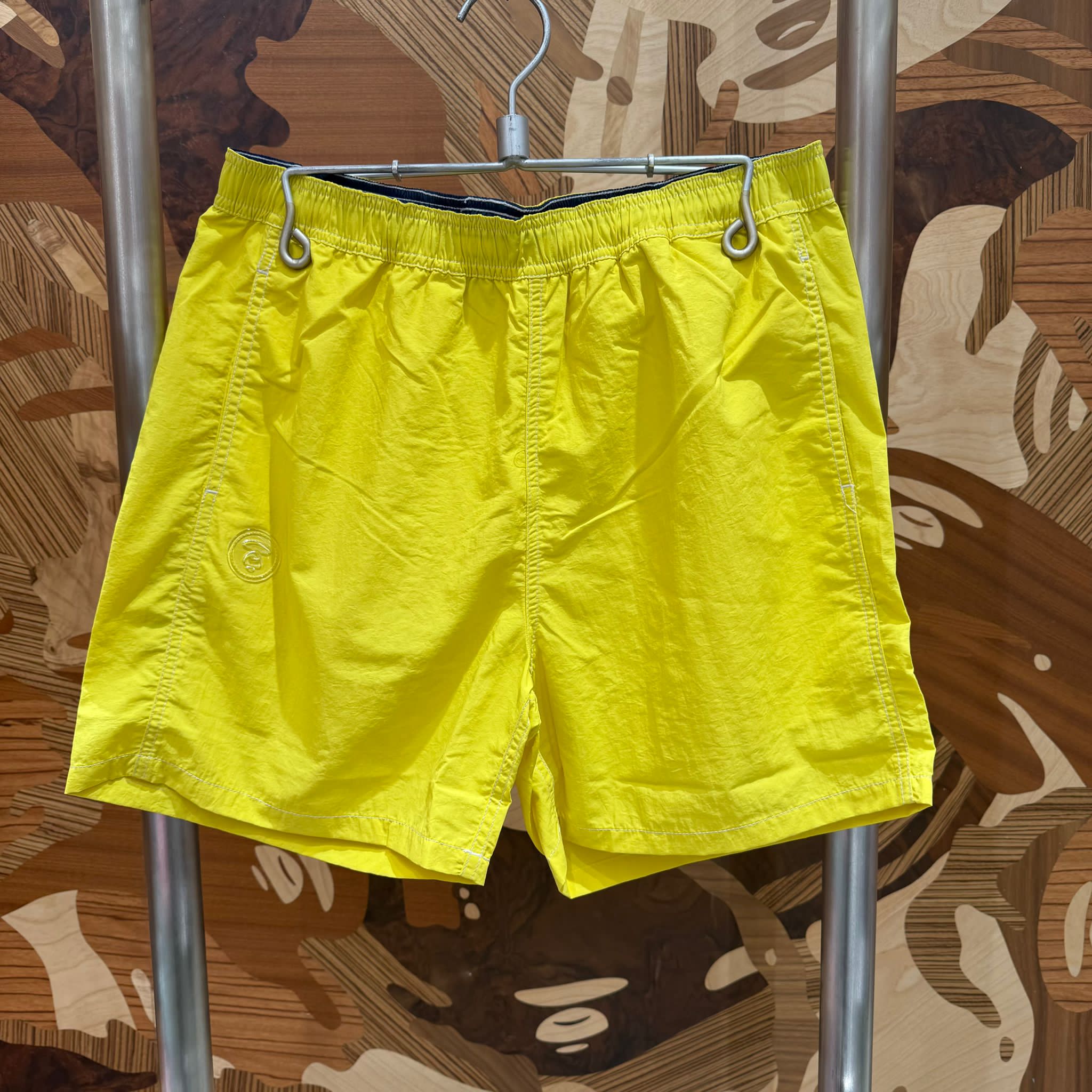 AAPE AAPENOW moonface logo woven shorts (D632)