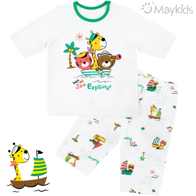Maykids 7分袖家居服 (海洋探險)