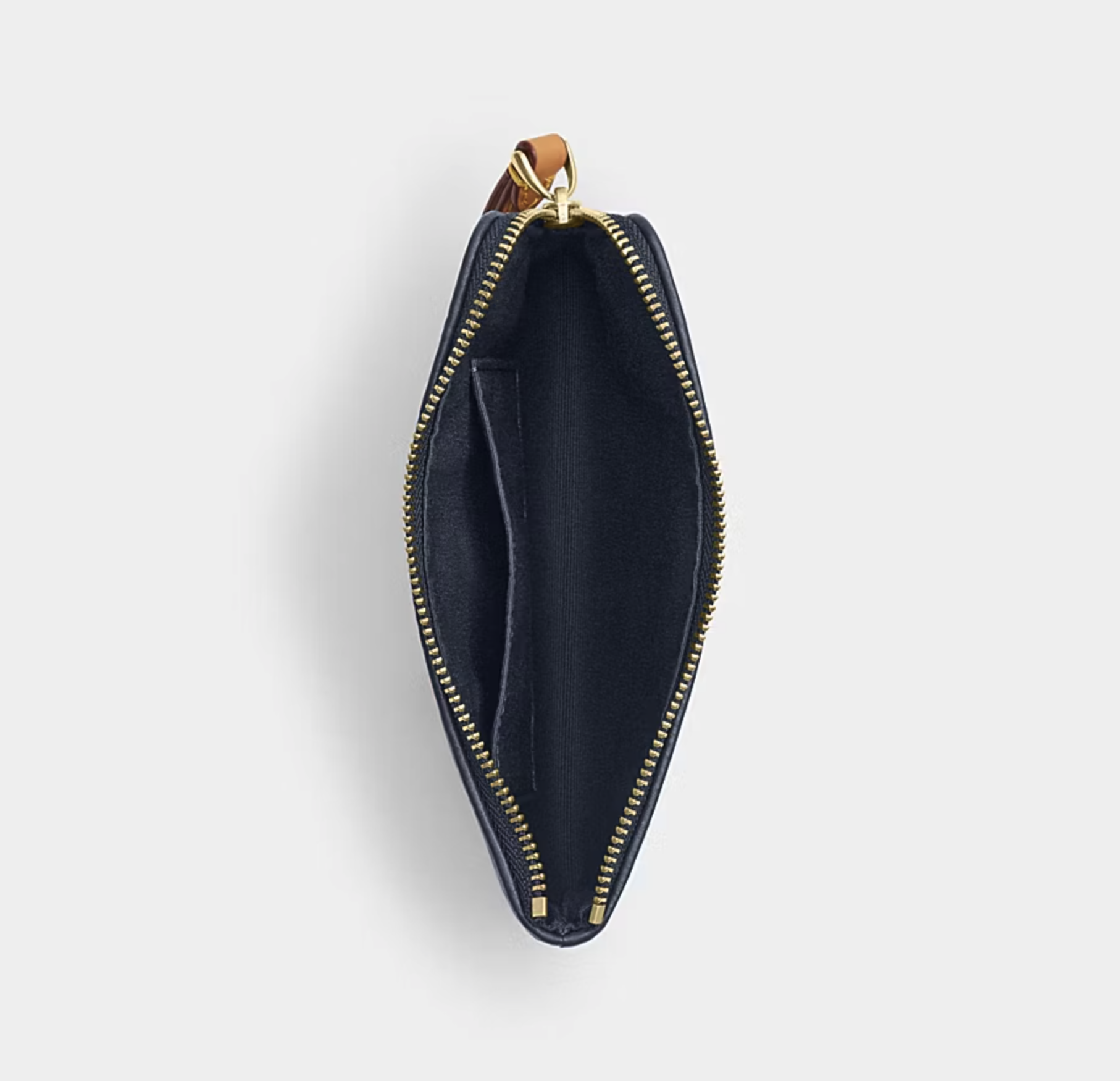 COACH Corner zip wristlet with quilting