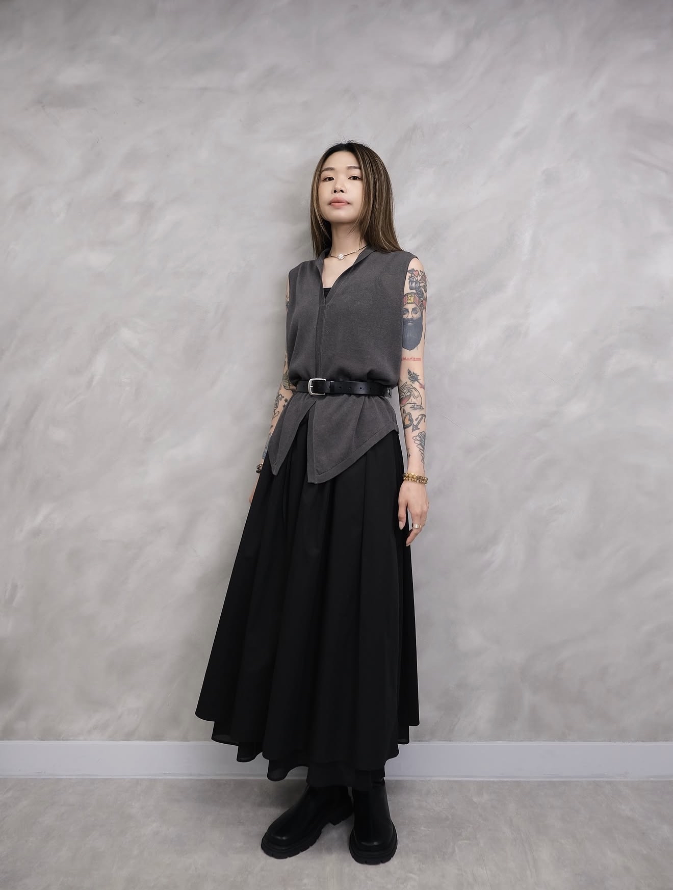 Premium layered full skirt #sk39