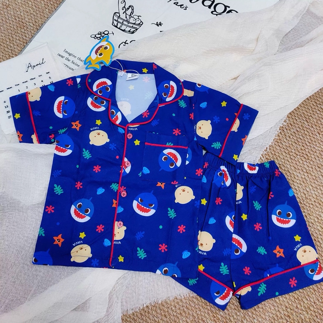 A0175 Baby Shark涼感睡衣