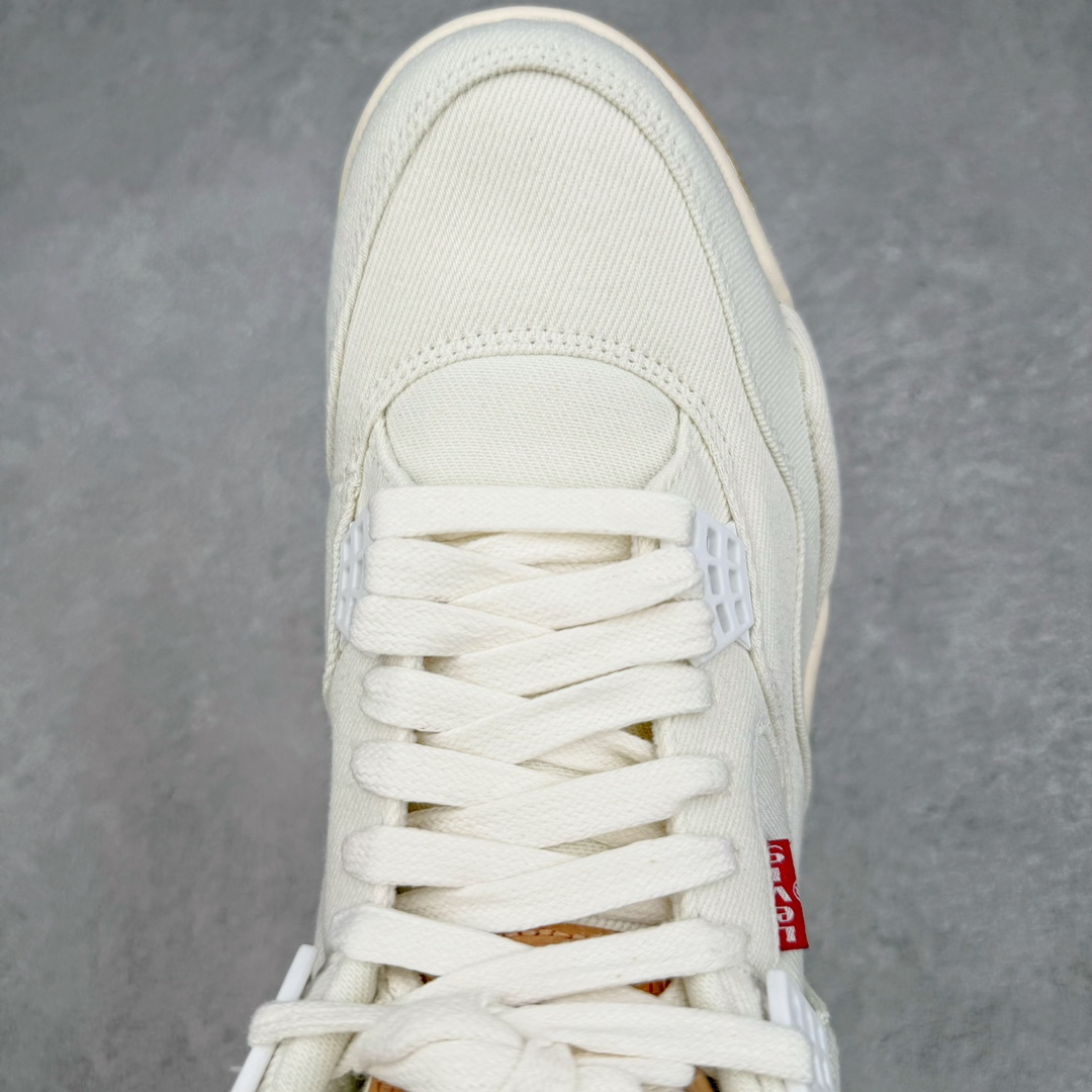 Levi's x Air Jordan 4 Retro 'White Denim' AO2571-100