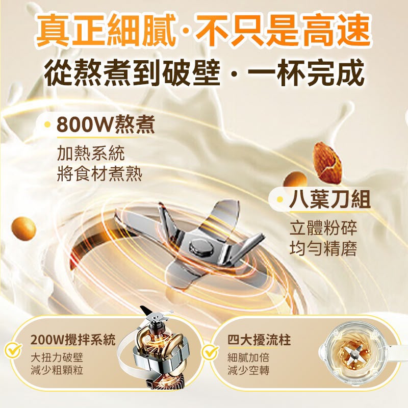 日本🇯🇵Yohome 分體快洗無塗層鋼杯免泡細膩全家料理破壁機 PRO