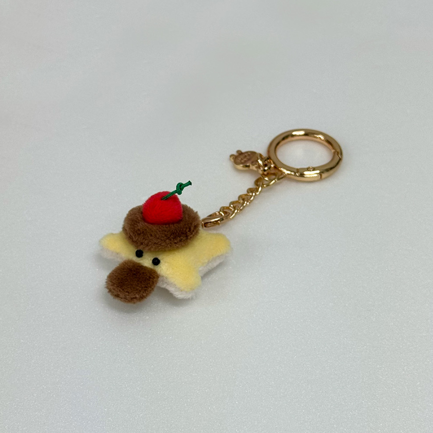 [NAIVE GARDEN] 迷你布丁造型鴨咀獸匙扣