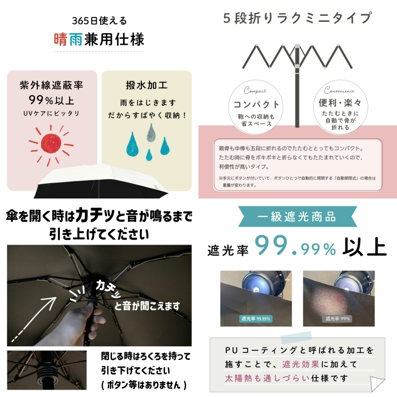 日本直送 Miffy 一級遮光晴雨兼用縮骨遮｜Ultra-Compact Folding Umbrella 