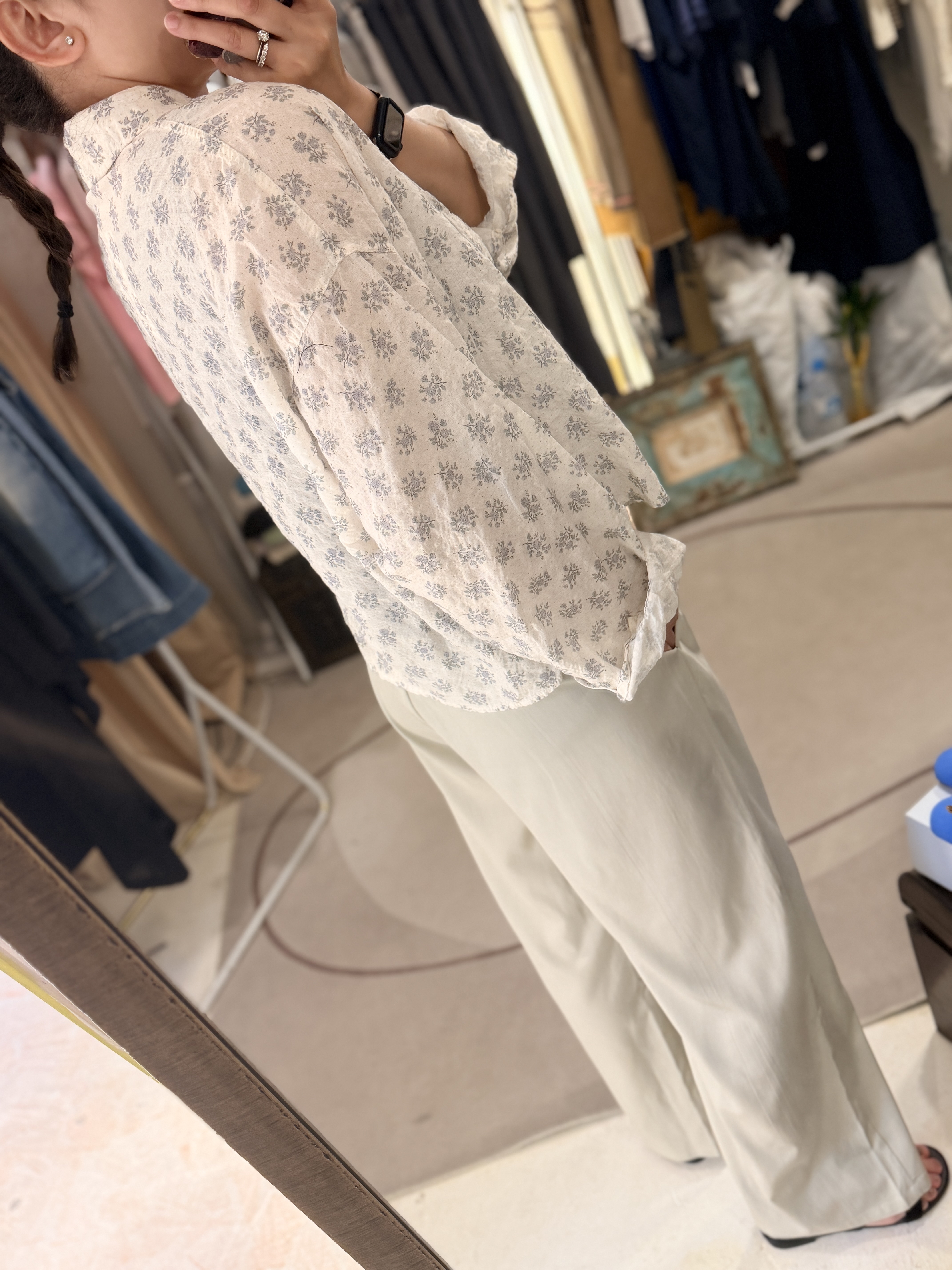 Lavender cotton shirt