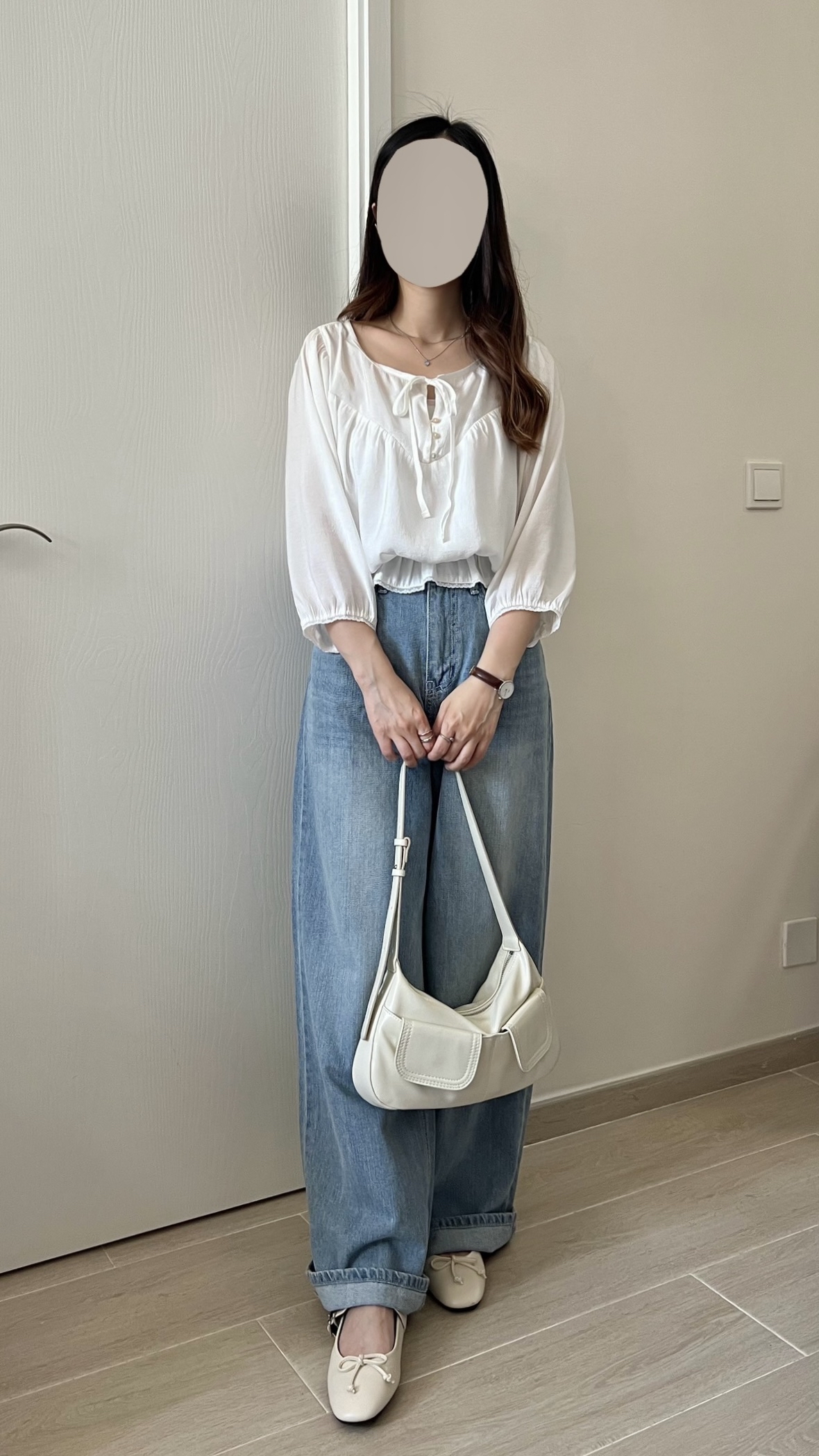 溫柔垂感七分袖blouse