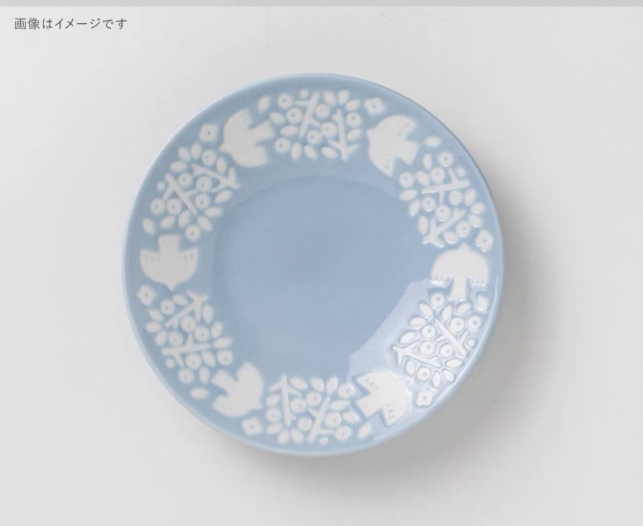 日本製LINTU美濃焼小鳥和植物陶瓷餐具