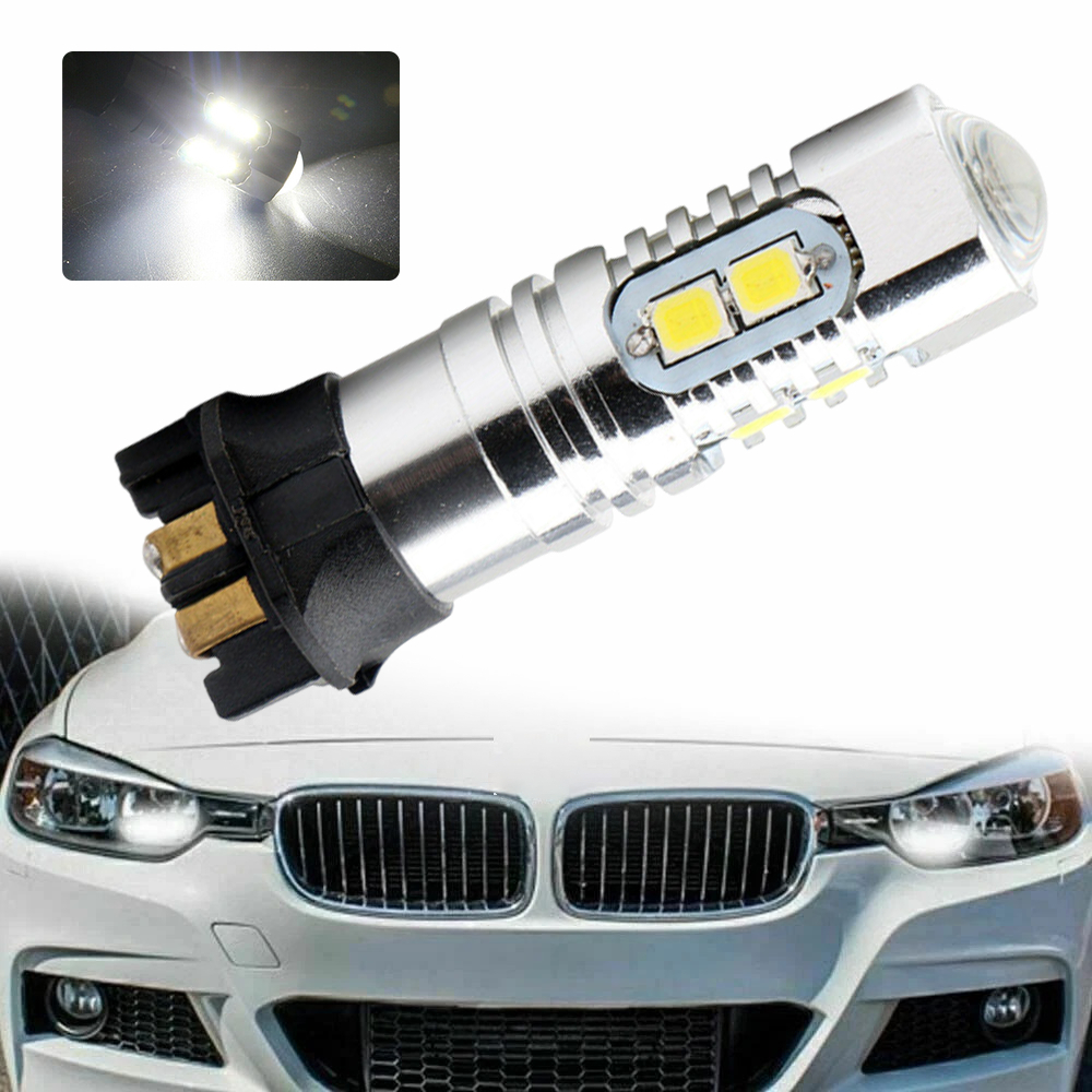 2x PW24W 2835 10 LED 轉向燈 白光 UA0527