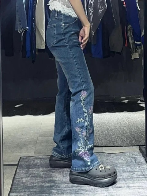 Black Vintage jeans 喇叭褲  #0323