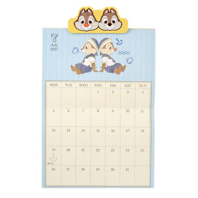 [訂購] [JDS] 🤎 CHIP N DALE 鋼牙大鼻 掛曆連夾 2027 {TF260835}