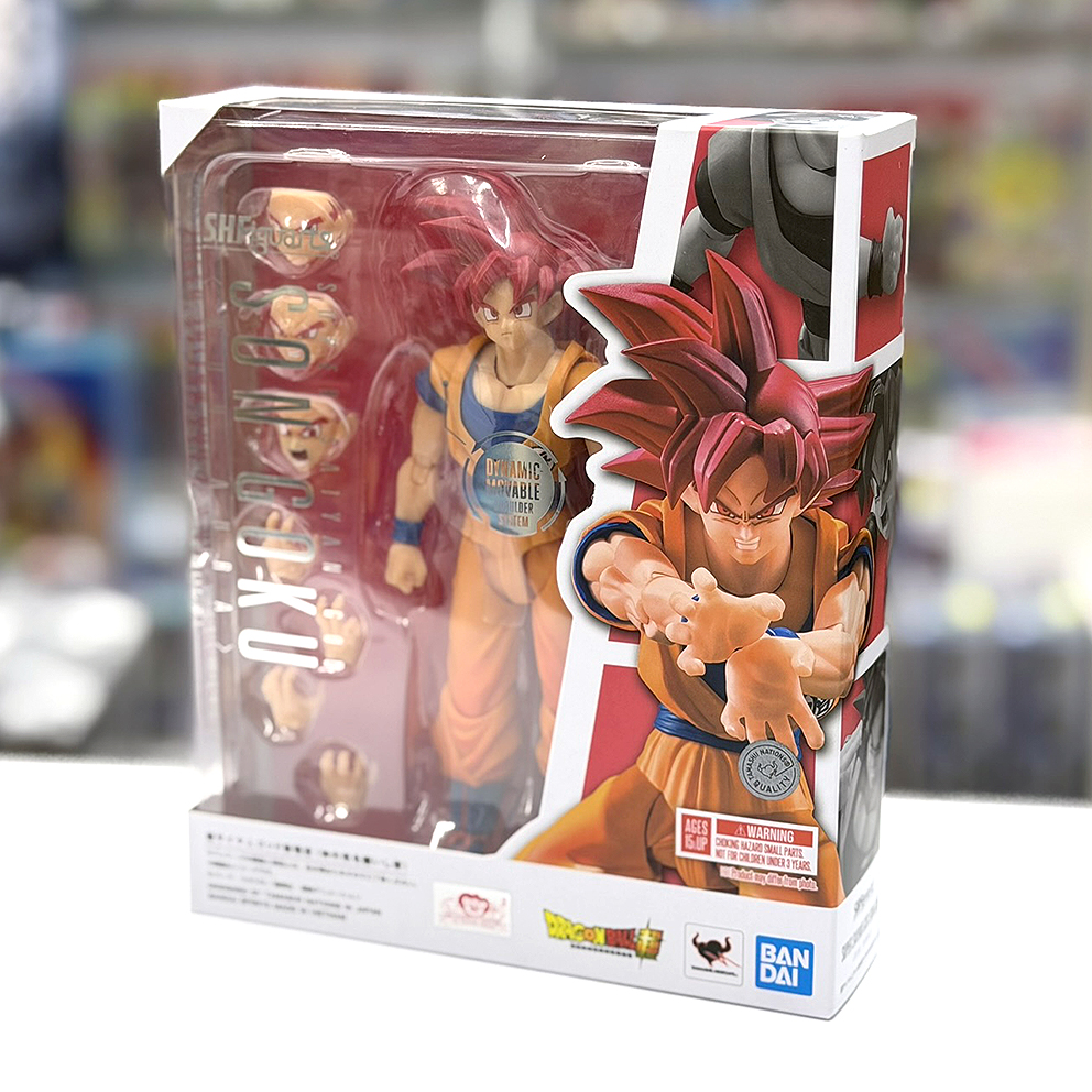 (行版) Bandai S.H.Figuarts 龍珠超 超級撒亞人之神 孫悟空 〈纏繞著神之氣的身姿〉 SHF Dragon Ball Super Saiyan God Son Goku 