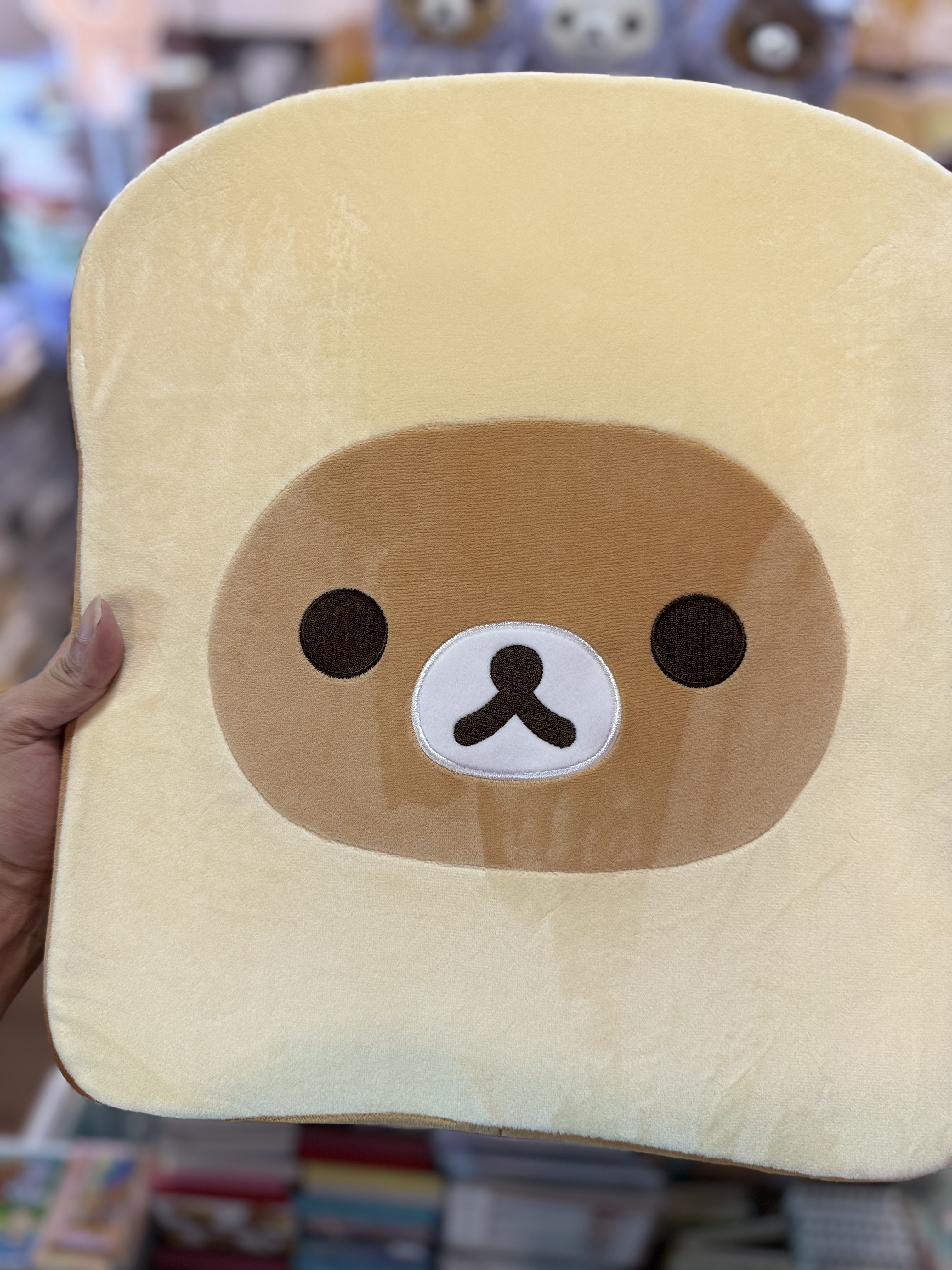 《現貨》全新Rilakkuma麪包造型座墊