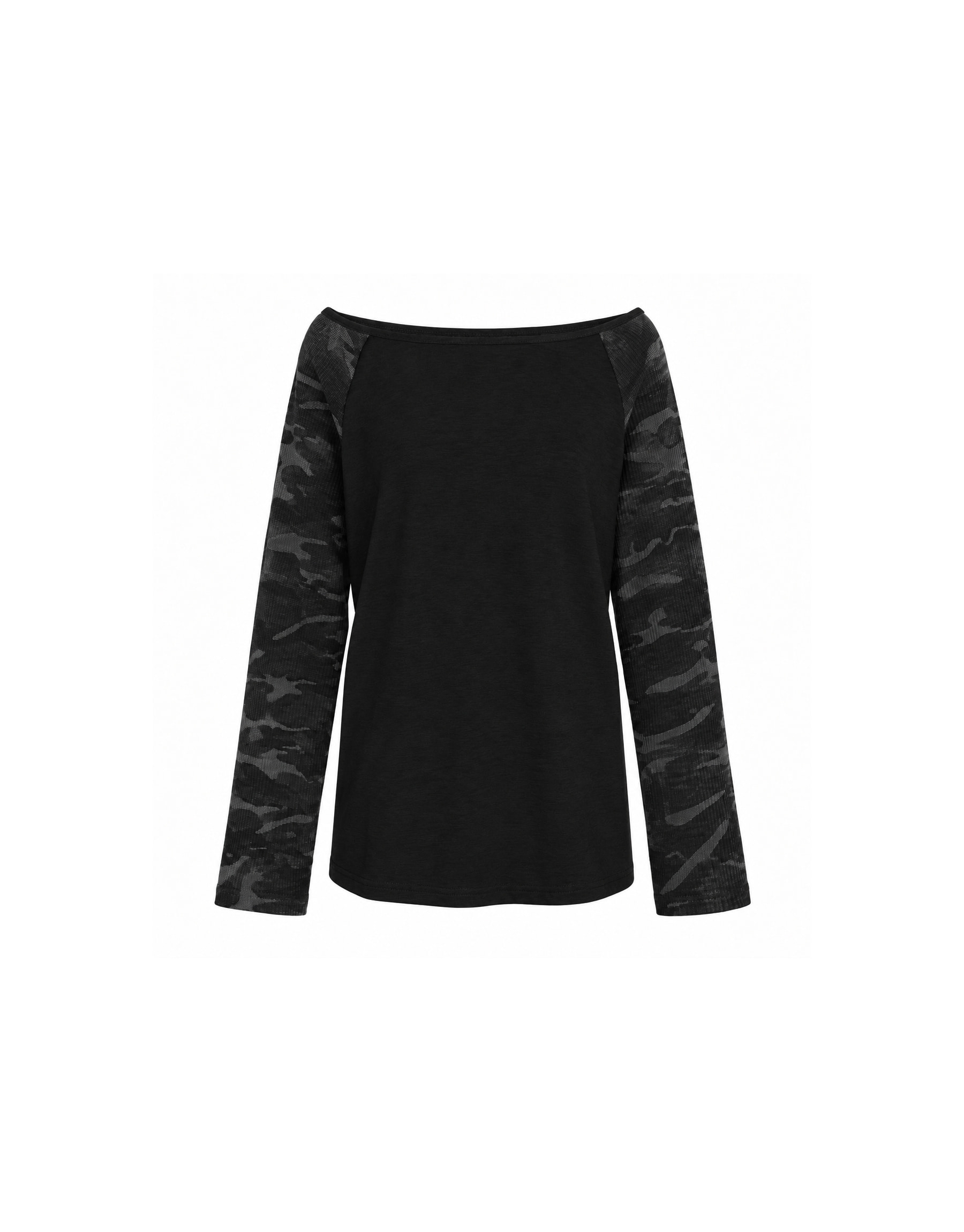 Camo Raglan Long Sleeve