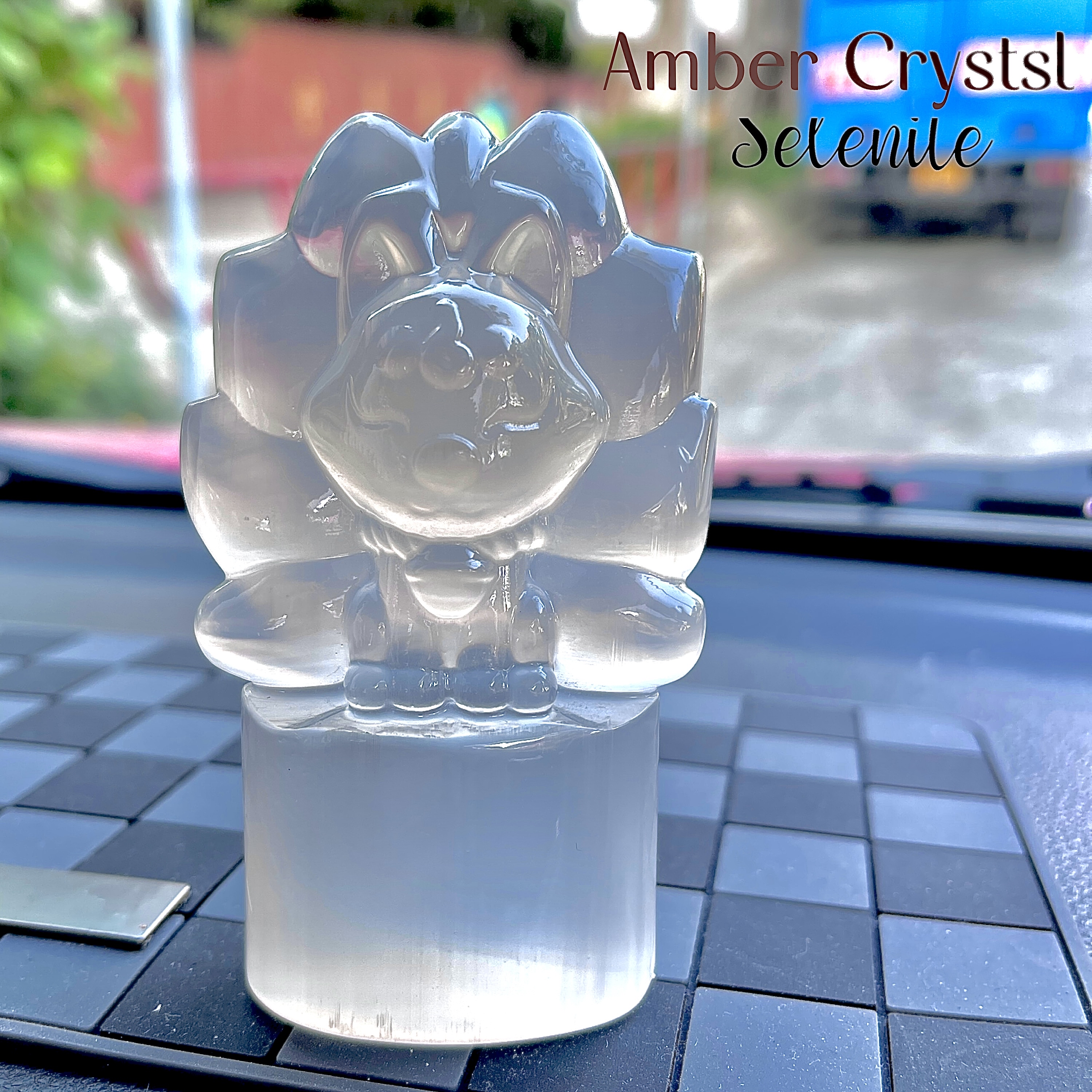 透石膏九尾狐Selenite