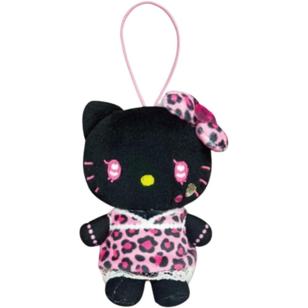 Sanrio Hello Kitty 掛件系列 - 黑皮粉紅豹紋裙 63203606