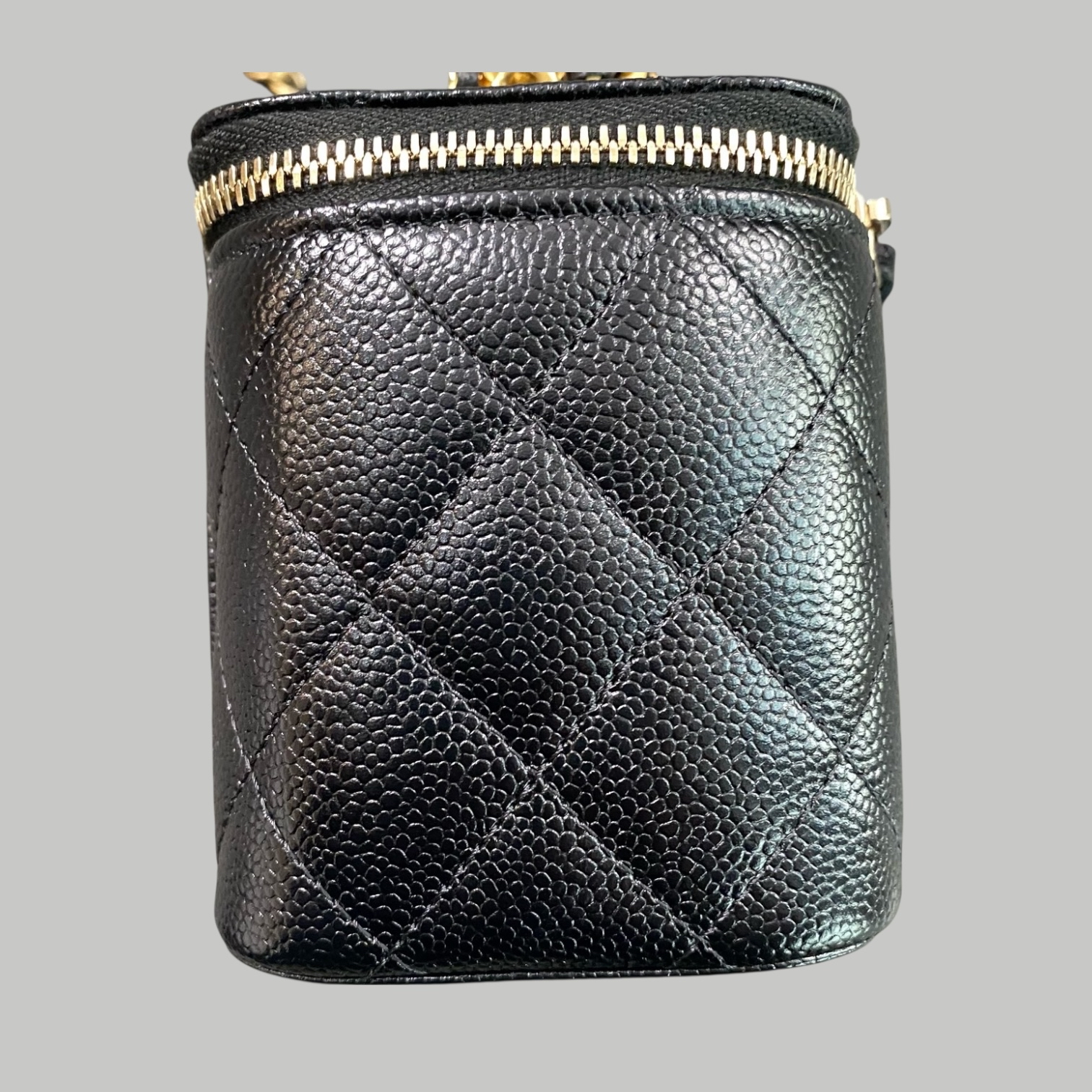 Chanel Caviar Vanity荔枝皮手柄長盒子