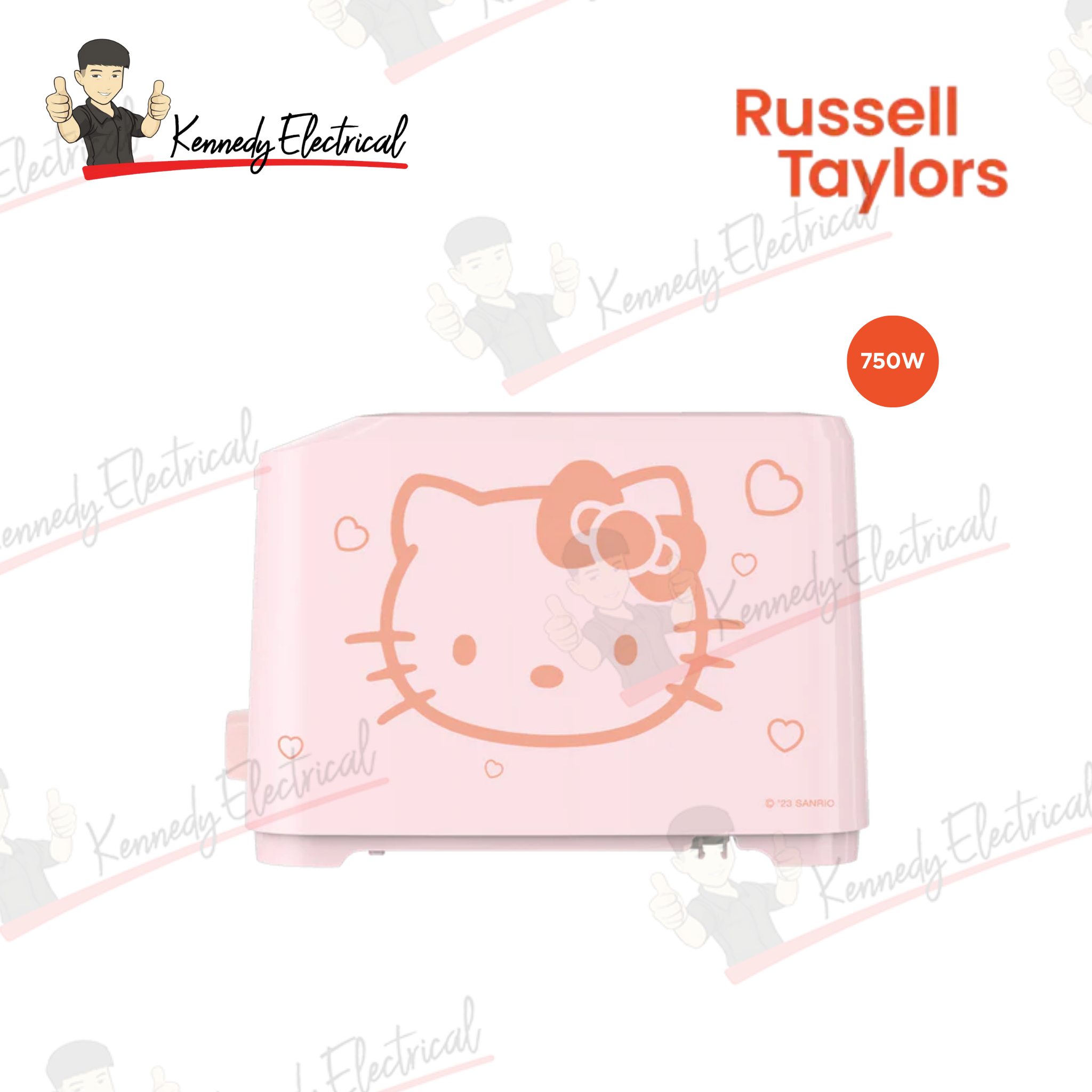 Russell Taylors 2-Slice Hello Kitty Toaster (T1HK)