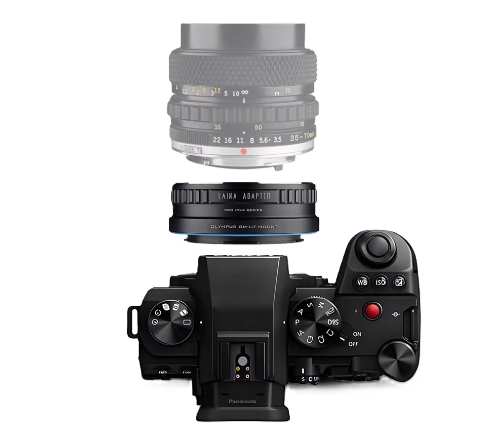 LAINA Olympus Zuiko (OM) 35mm SLR Lens To Leica L-Mount Alliance (TL/SL) Mirrorless Cameras 金屬接環 (Pro IPX4 Series 防水膠圈接環)