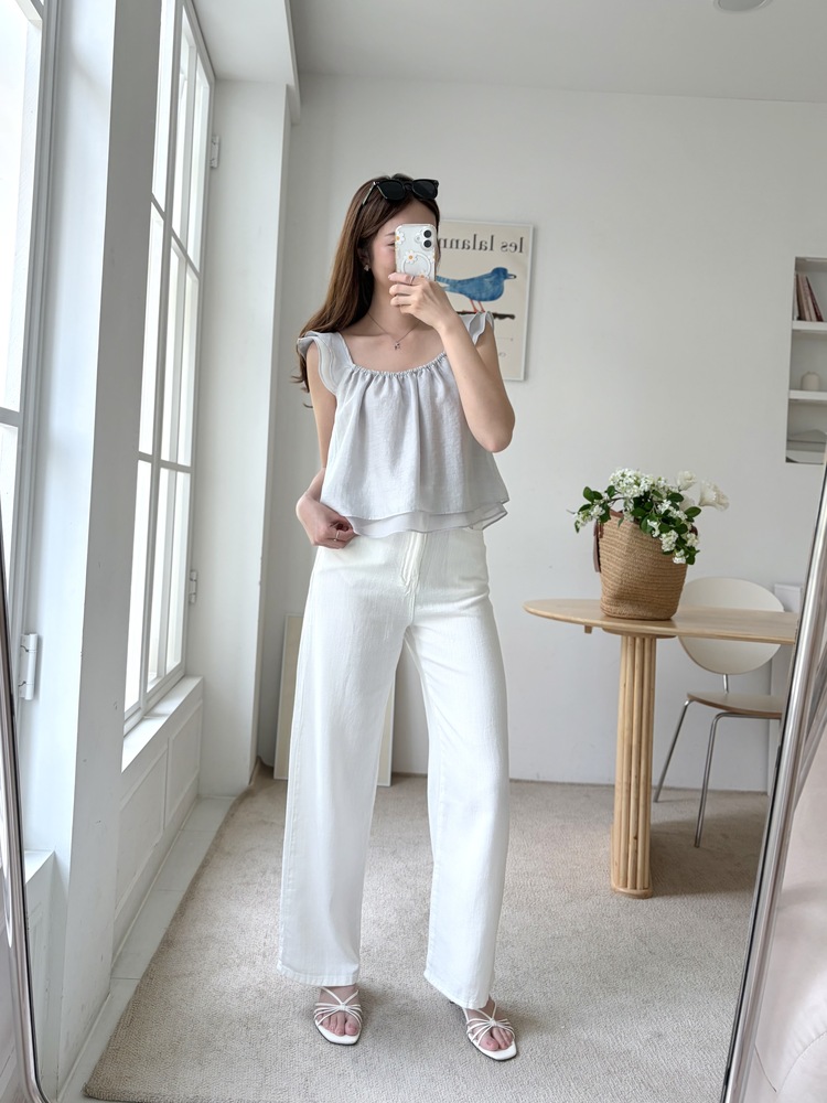 Luna Flutter Top (Mint)