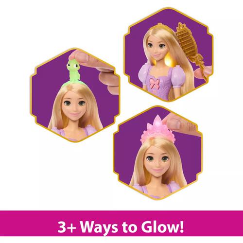 正版 Disney Princess Rapunzel 長髮公主樂佩魔法發光長髮公仔 造型梳髮玩具