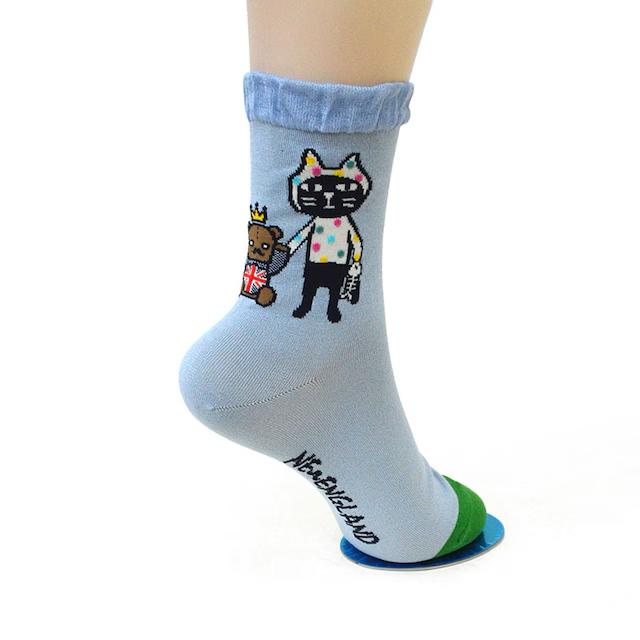Pebbly x New England Teddy Bear Socks