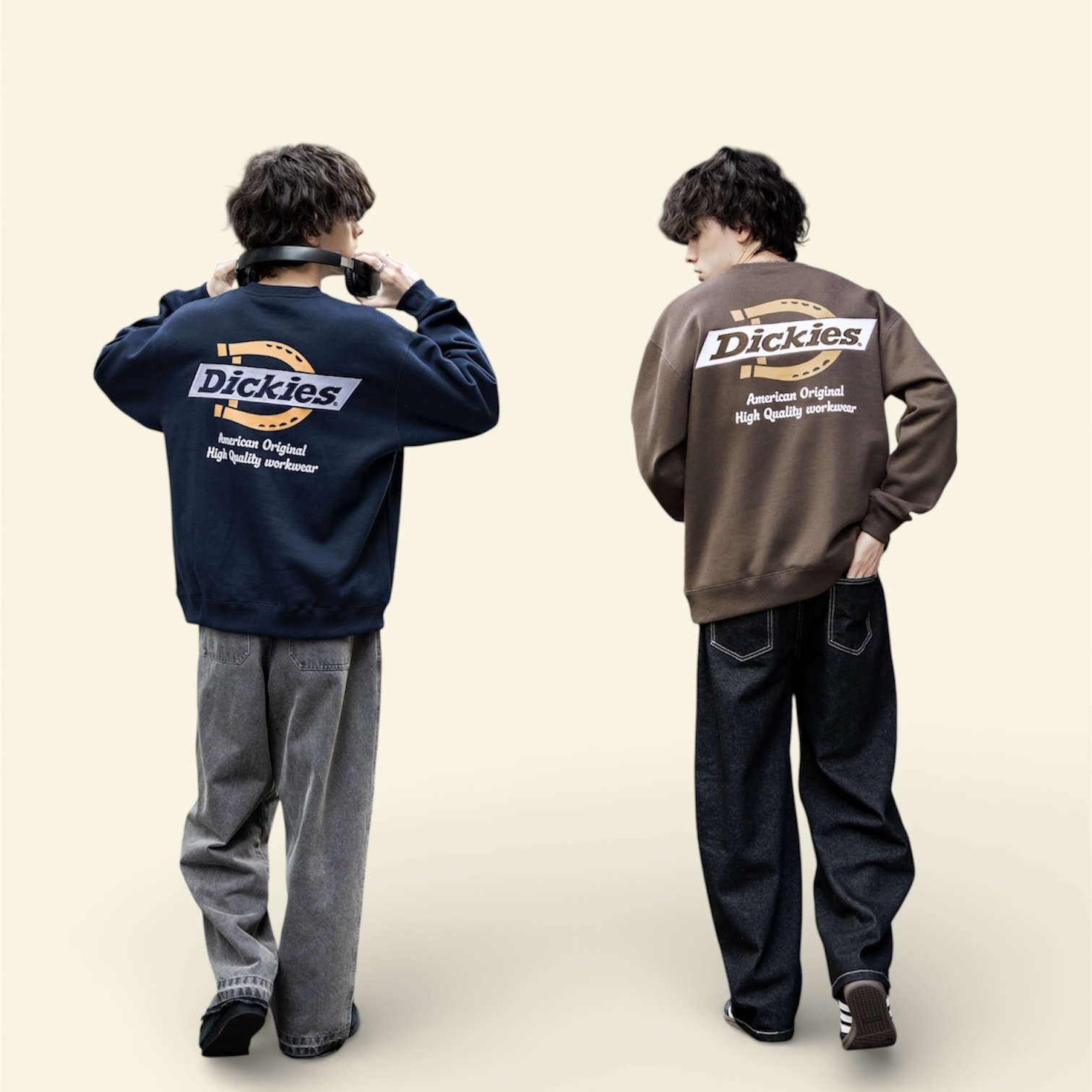 Dickies 絨毛底背面刺繡衛衣
