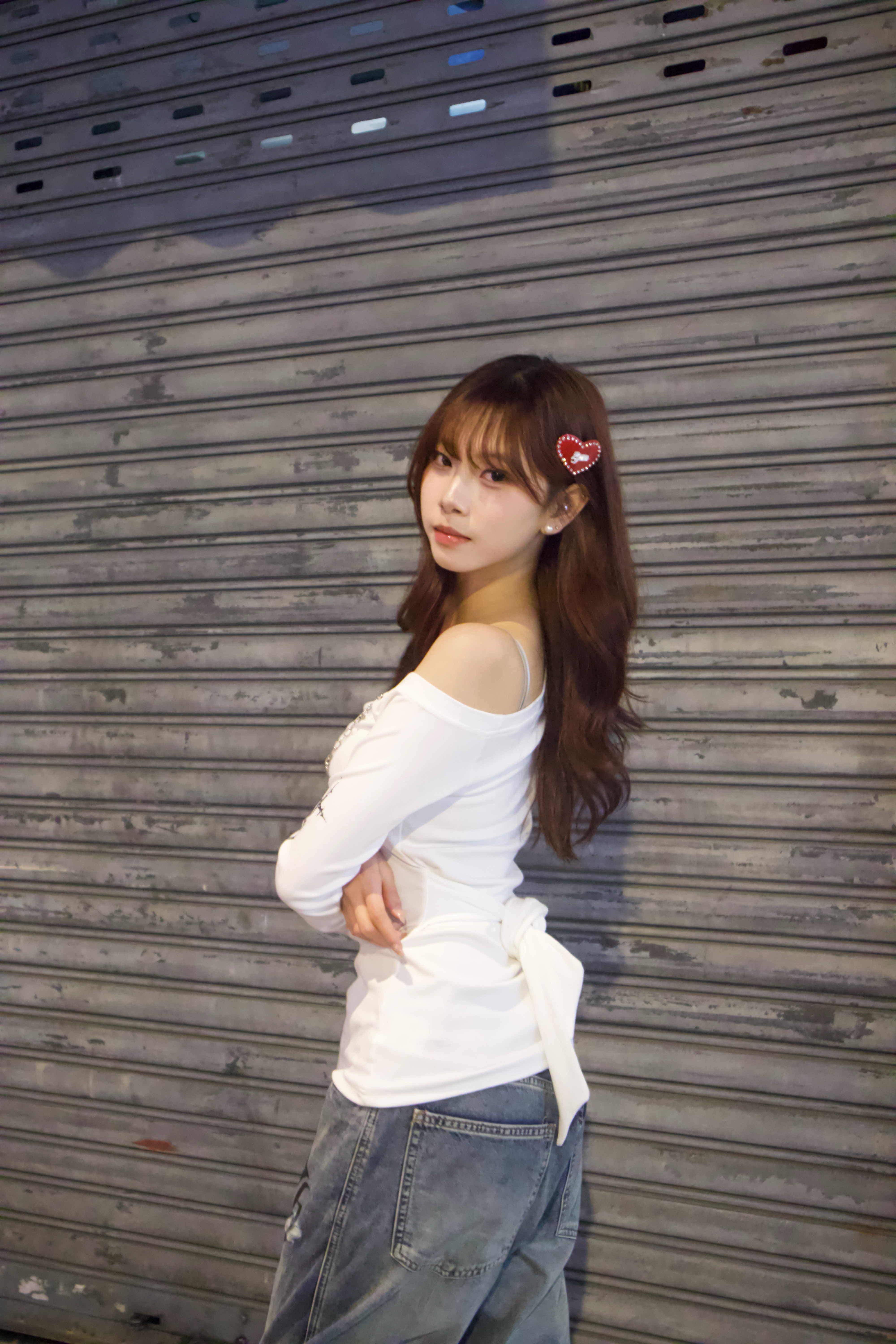 2PM🐚貝殼珠光Heart-shaped hair clip 💖