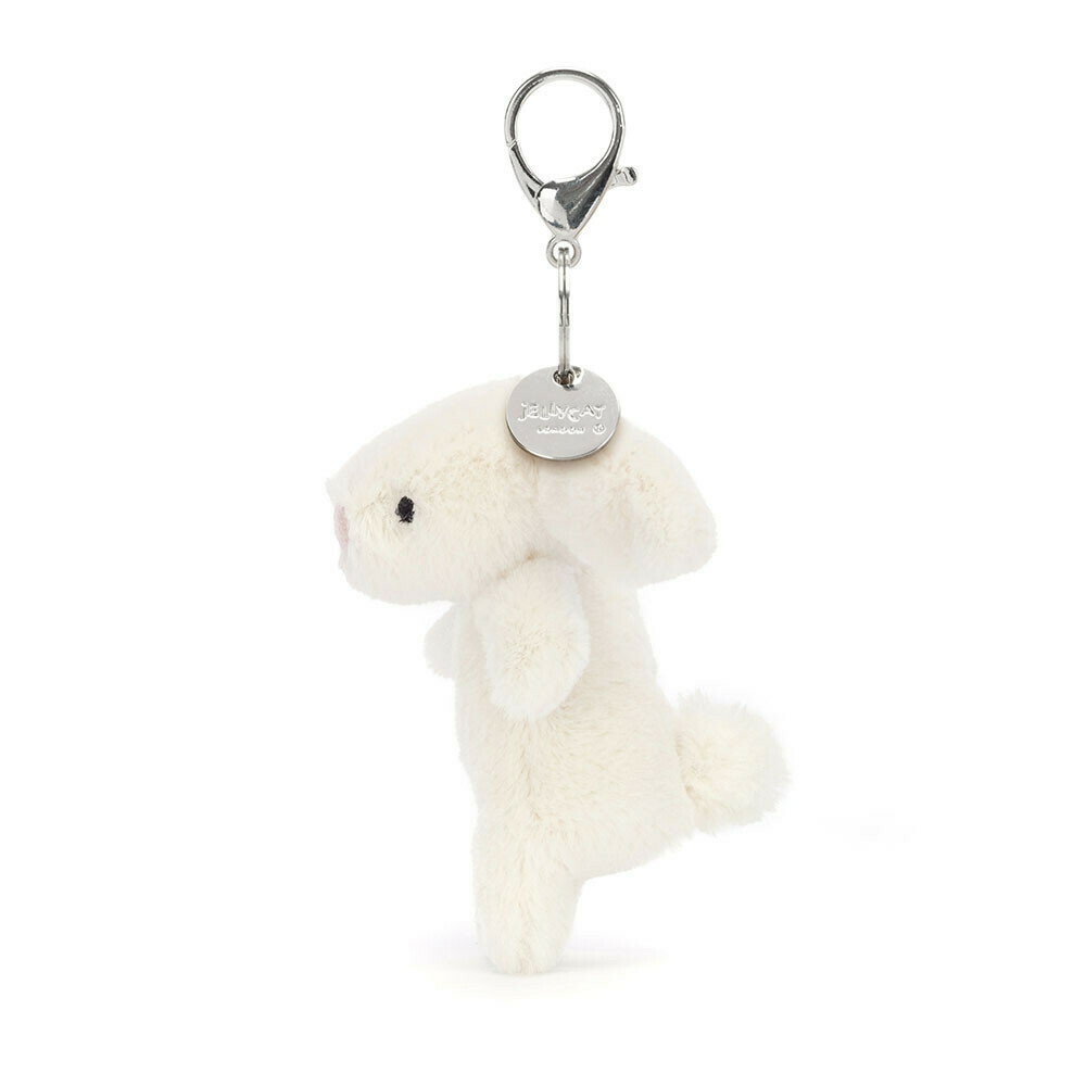 Jellycat Bashful Cream Bunny Bag Charm h17cm （Retired)舊版白色短腿兔兔掛件鎖匙扣