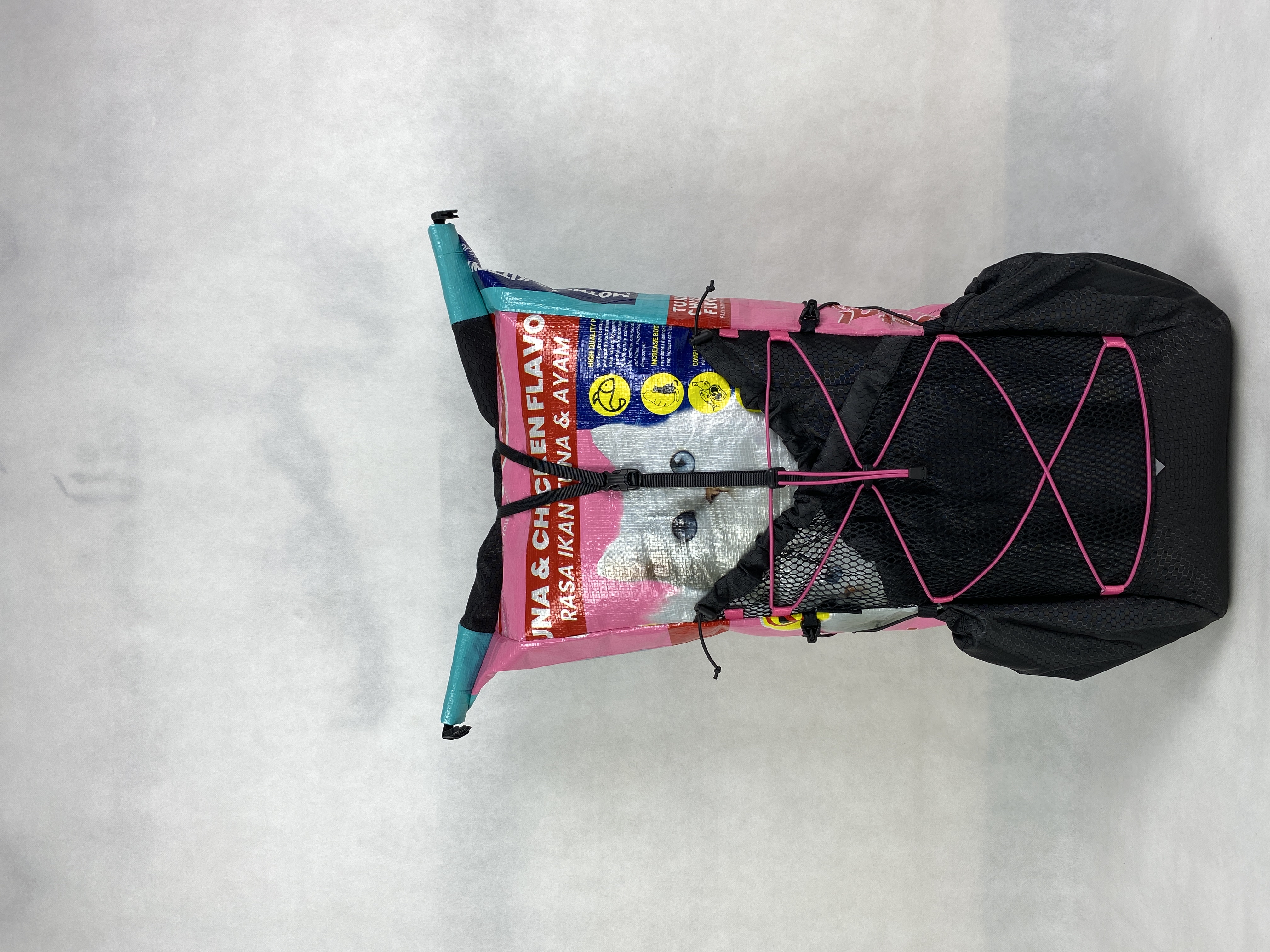 印尼YSR 背包 貓糧袋升級改造 Upcycle 輕量化 ultralight 背包 背囊