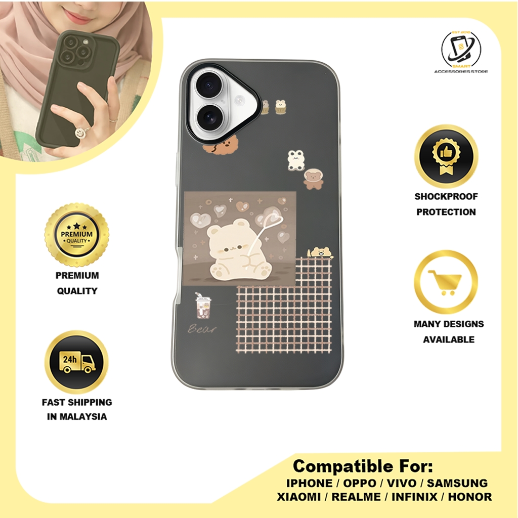 JELLY CASE PHONE FOR IPHONE - DESIGN BEAR A