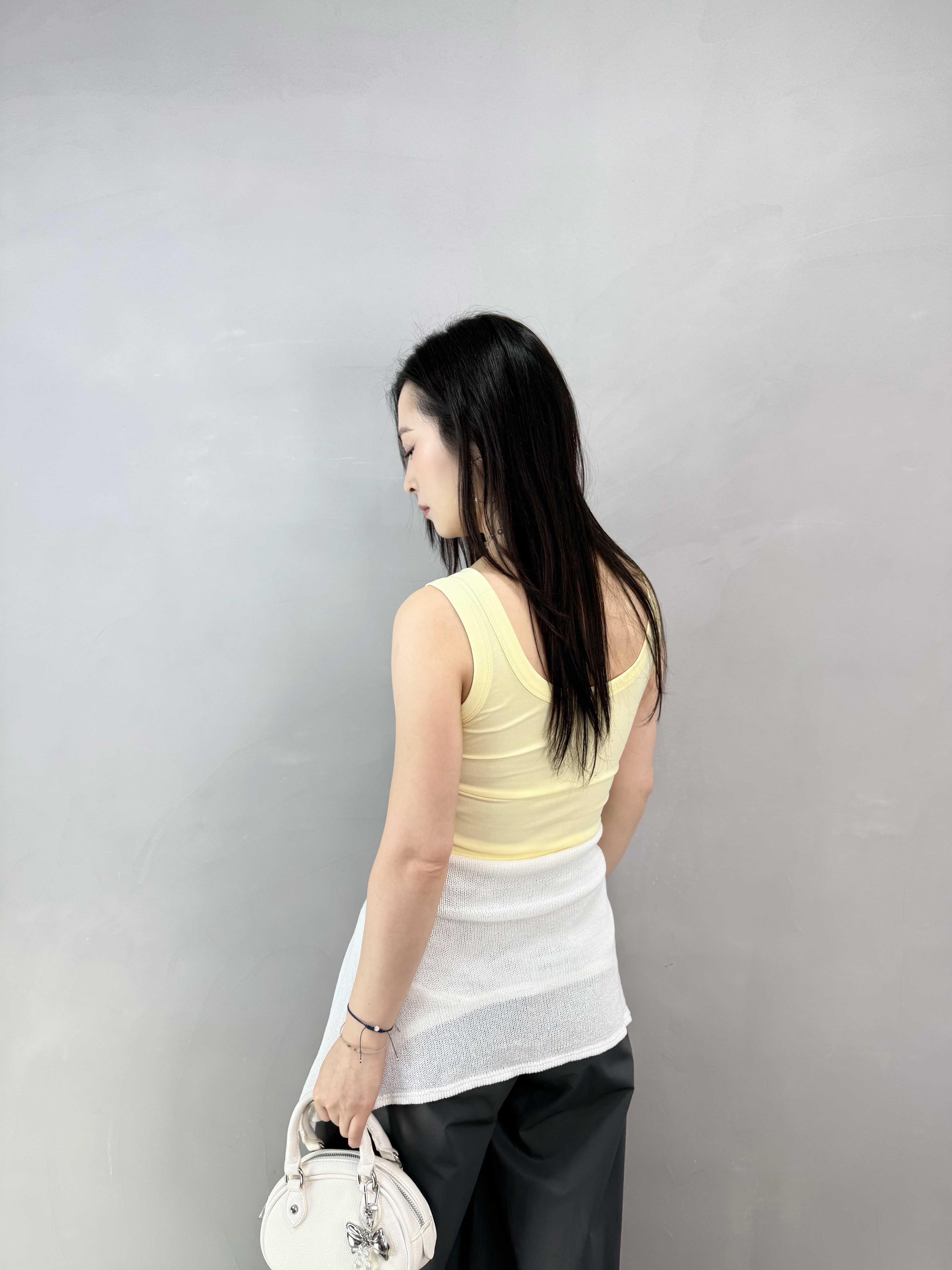 I66 棉質背心中長Bra Top