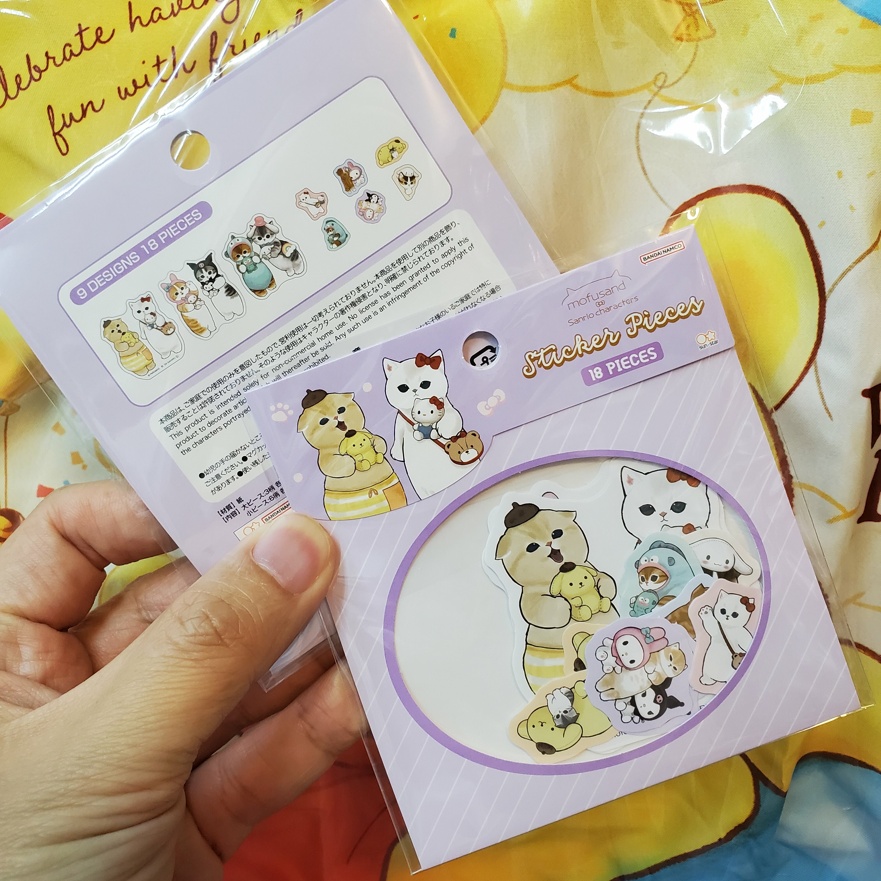 [現貨] [日本製] MOFUSAND x SANRIO | 貼紙 {TF2311020}