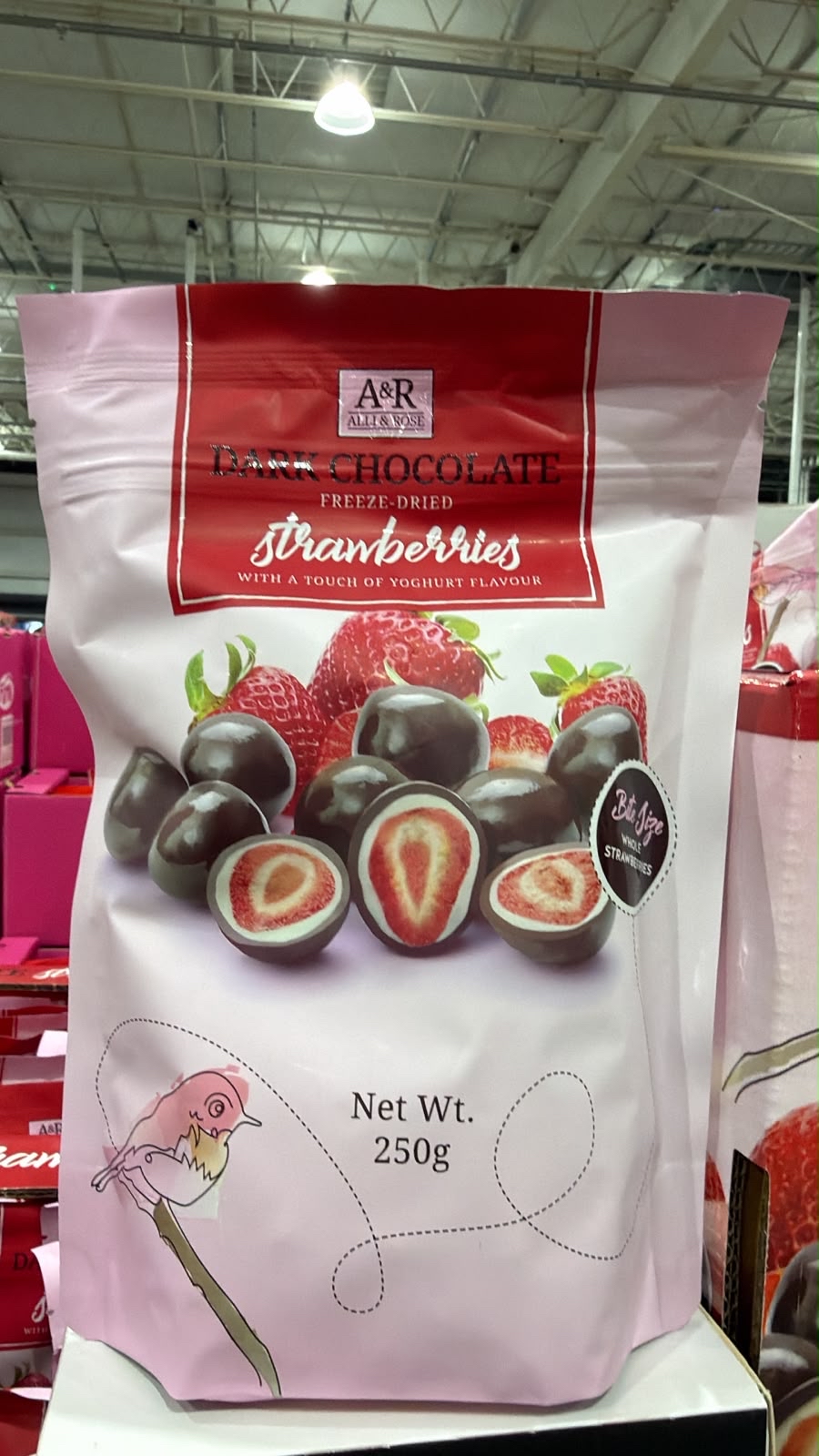澳洲直送 ALLI & ROSE 黑巧克力草莓 250g   