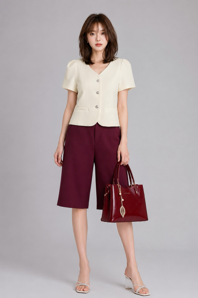 266096 Emerald Grace Tailored Blouse