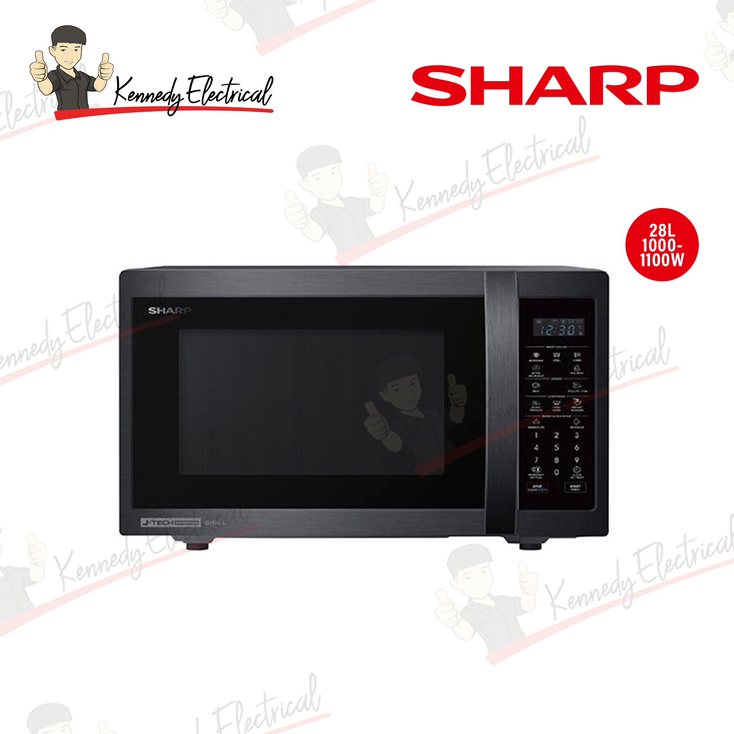 Sharp 28L Grill Microwave Oven (R759EBS)