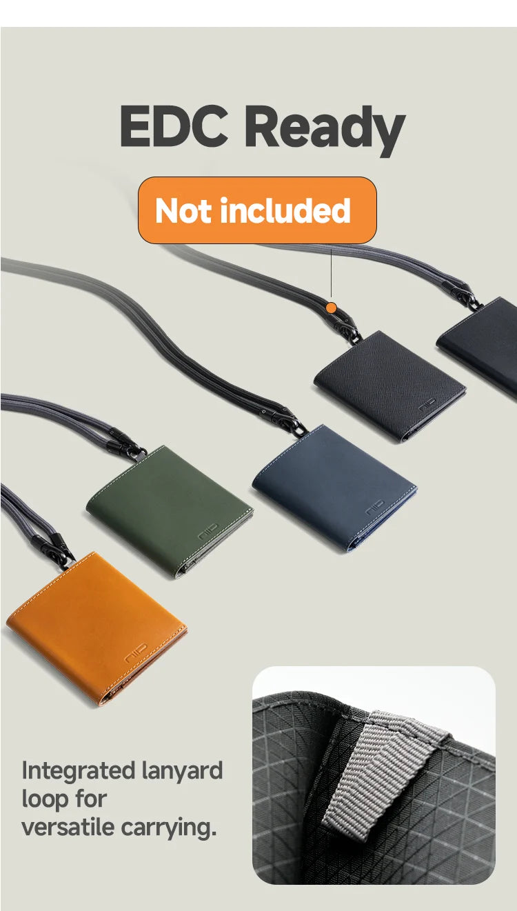 NIID NEX 磁吸 EDC 機能銀包｜1cm 極致纖薄｜ 內側防盜刷 RFID | Slim | RFID Wallet Leather 超薄磁吸銀包 輕便隨身卡套