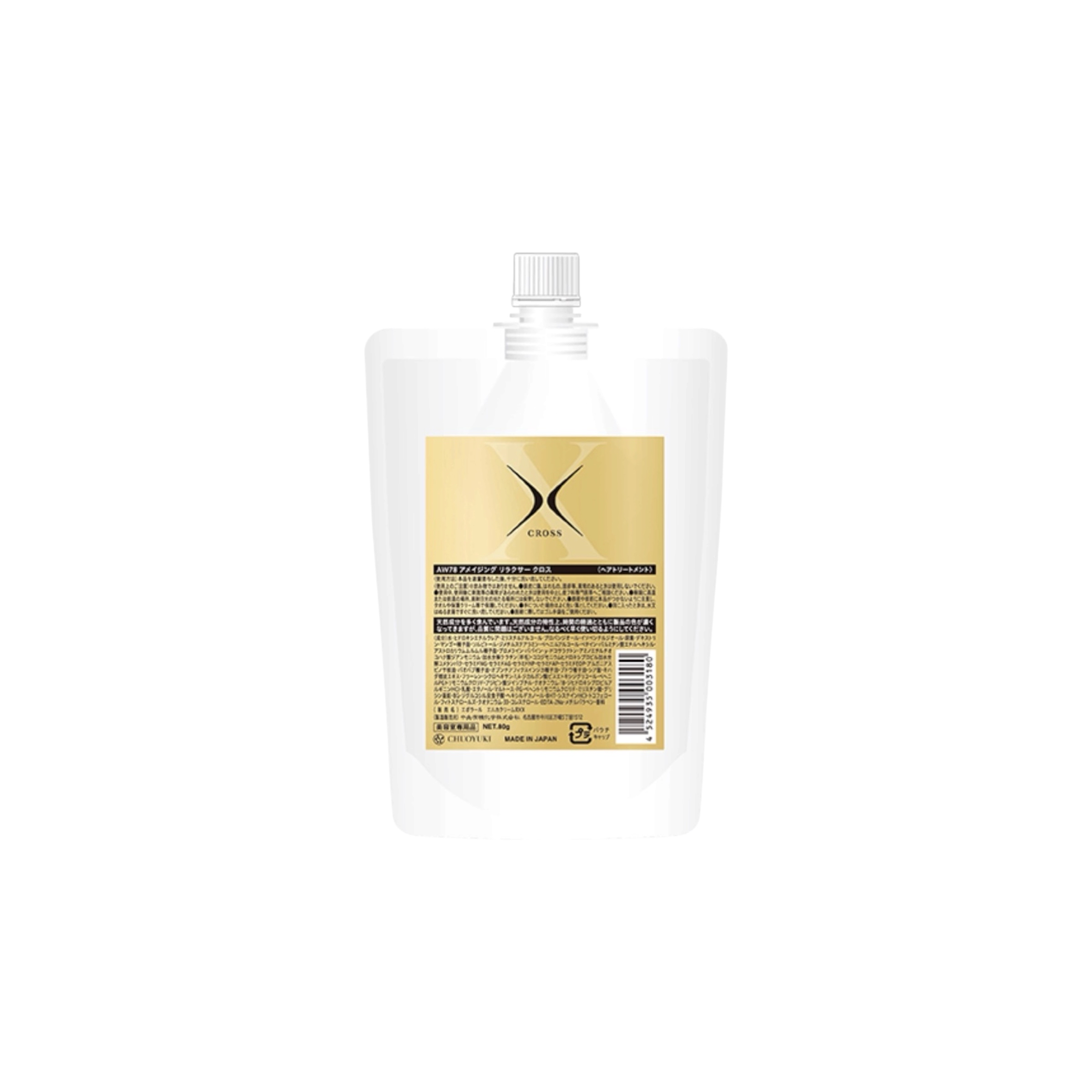 CHUOYUKI LV Pro Amazing Relaxer Cross 天然酵素護理 80g（與染髮劑混合使用）  
