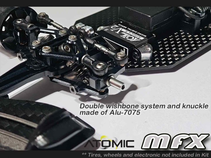 Pre-Order Atomic MFX 1:28 F1 competition chassis kit (w/ lexan body) MFX-KIT