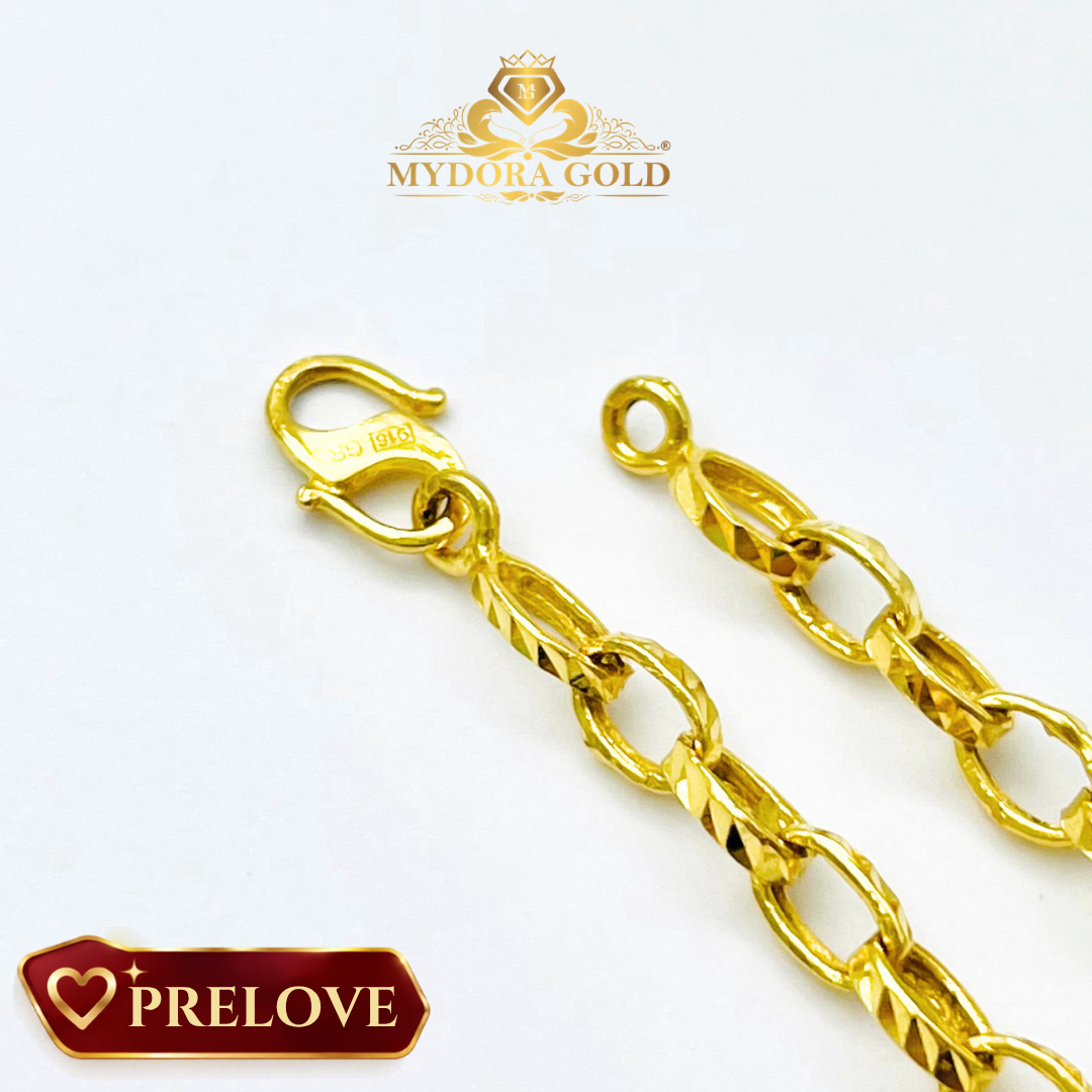 PRE-LOVE: Rantai Tangan Oval Candy Chain l EMAS 916/22K