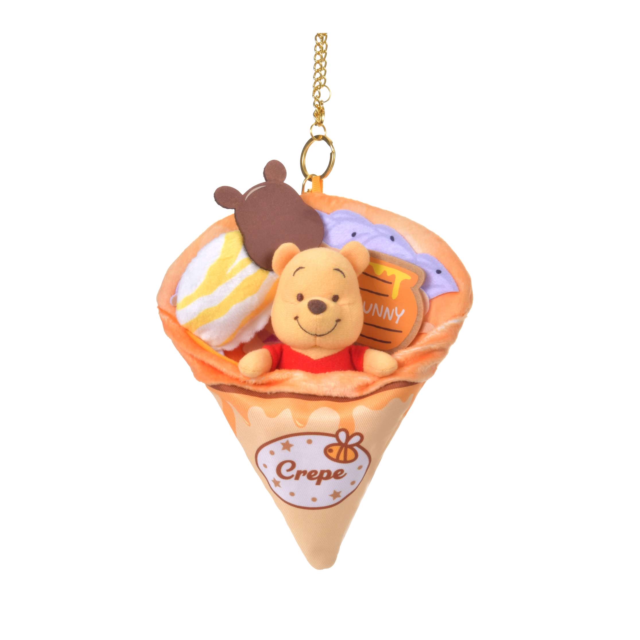 🎀【預訂】Disney Crepe Pocket Keychain - Pooh