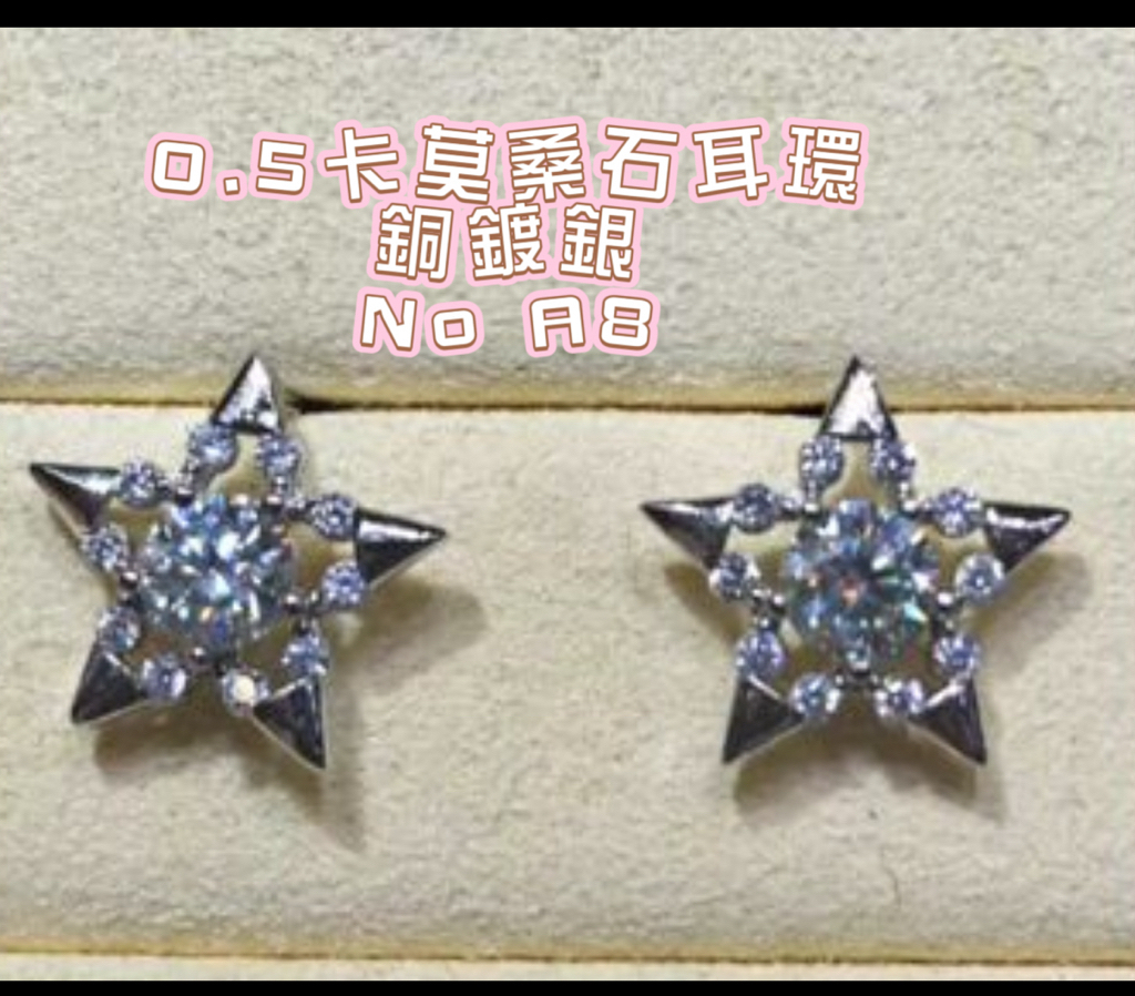 銅鍍銀0.5耳環