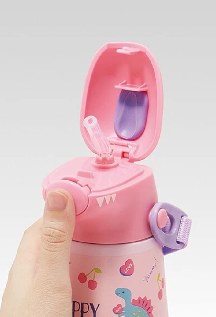 📢現貨 日本直送~新款恐龍水樽 粉紅色
