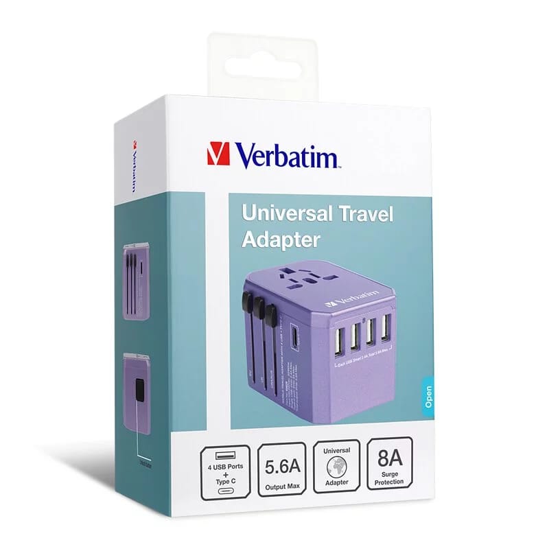 Verbatim 萬用旅行轉接頭，帶 4 個 USB 端口 + Type-C