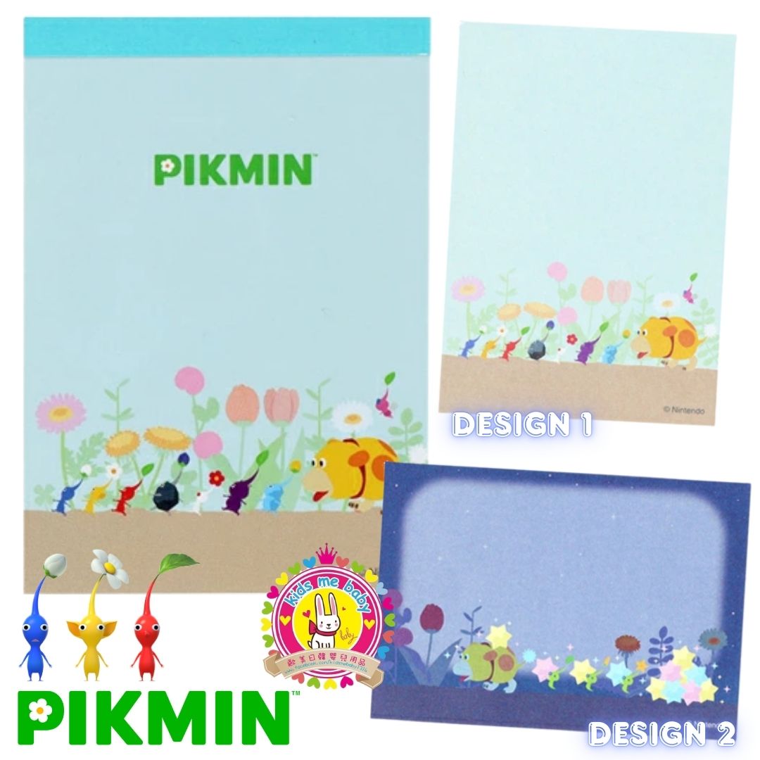 Pikmin 皮克敏 日本製 迷你便條本 80枚 藍色 ⭐