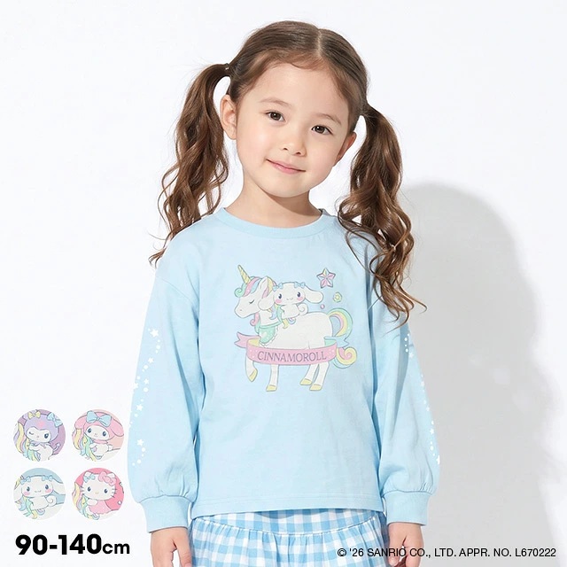 🆕【⭐訂購⭐】 🌀#Sanrio 獨角獸亮片印花 泡泡袖 長袖Tee［4款選］🌀[ELIA-0106][261015]